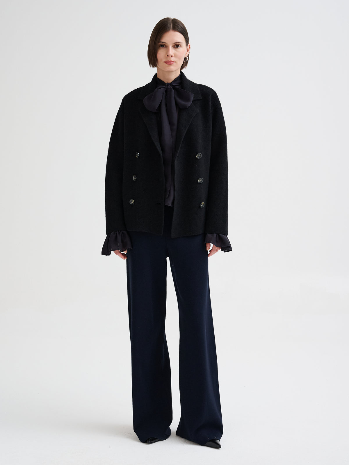 Pantalone in maglia in lana merino