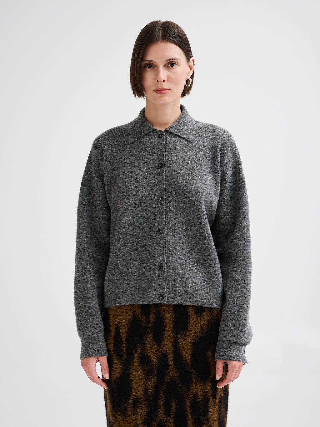 Camicia in lana merino