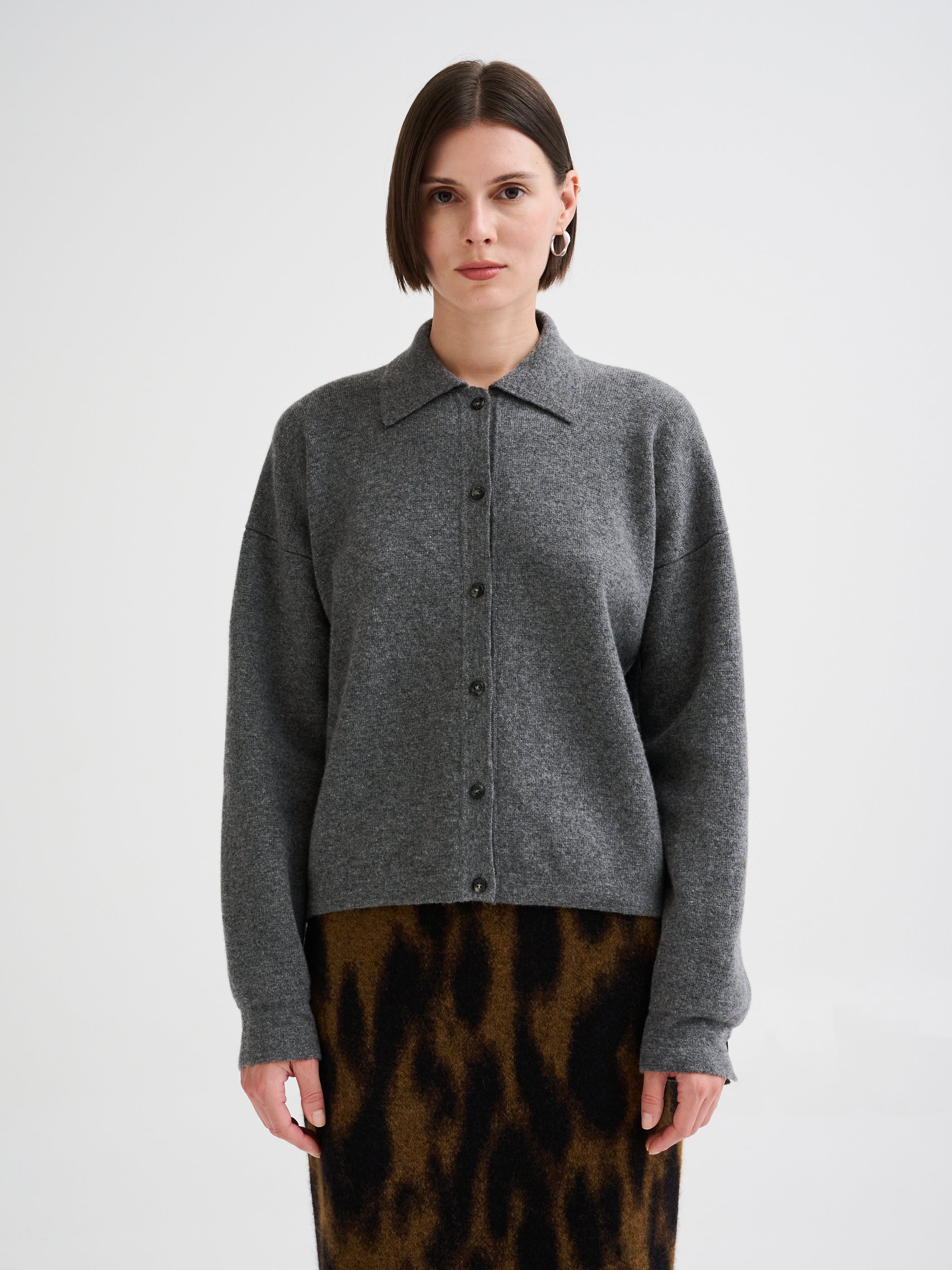 Camicia in lana merino