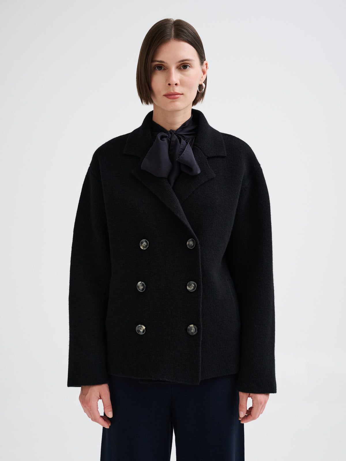 Peacoat in lana merino
