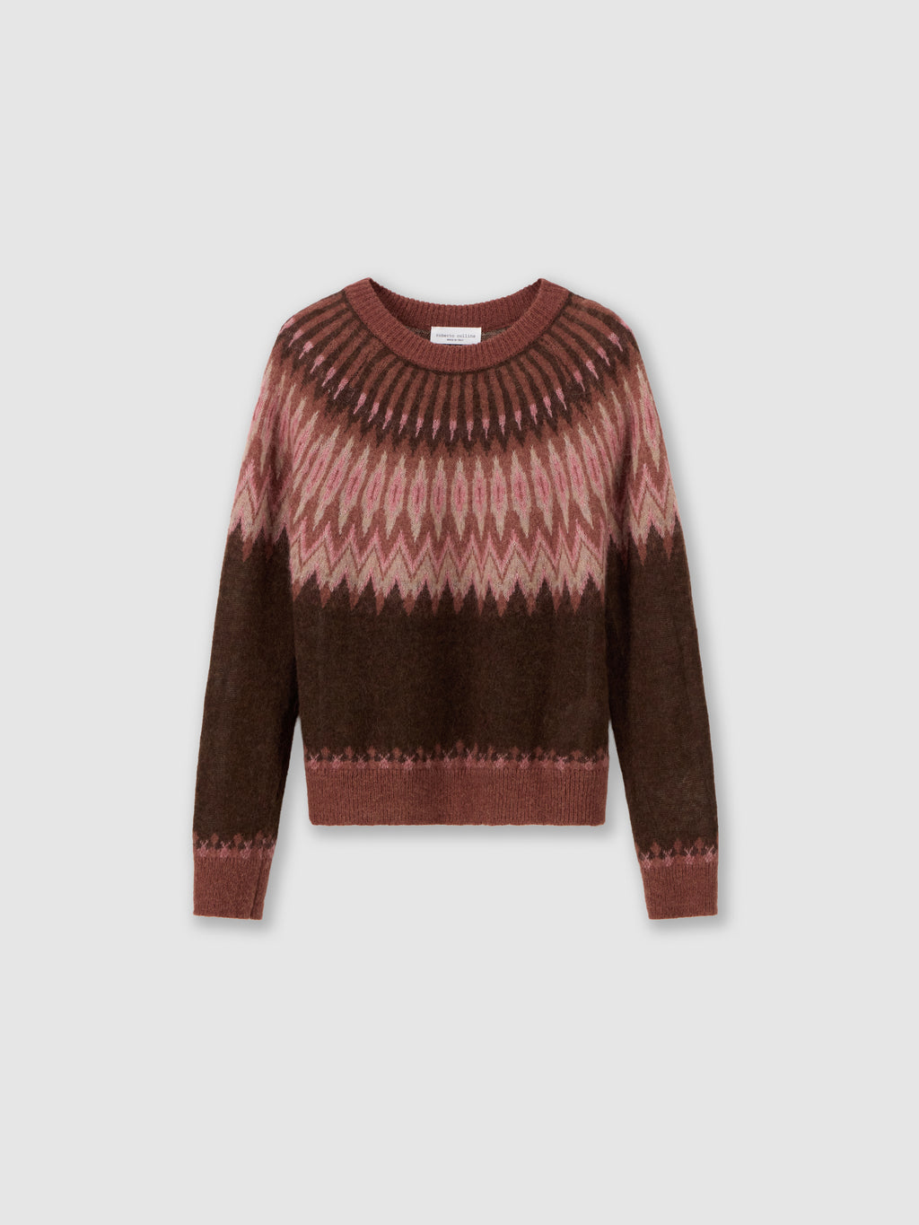 Maglia con jacquard nordico