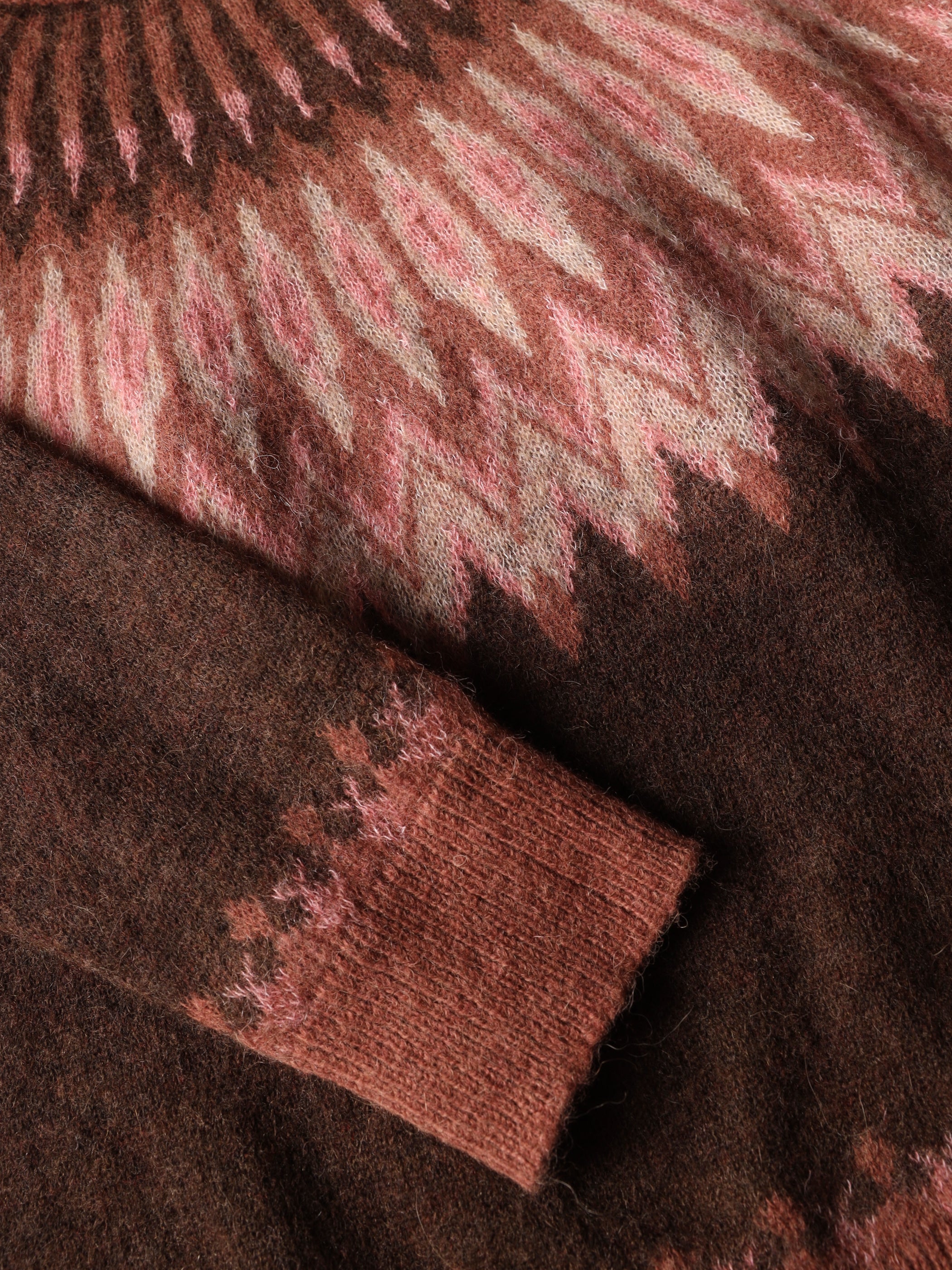 Maglia con jacquard nordico
