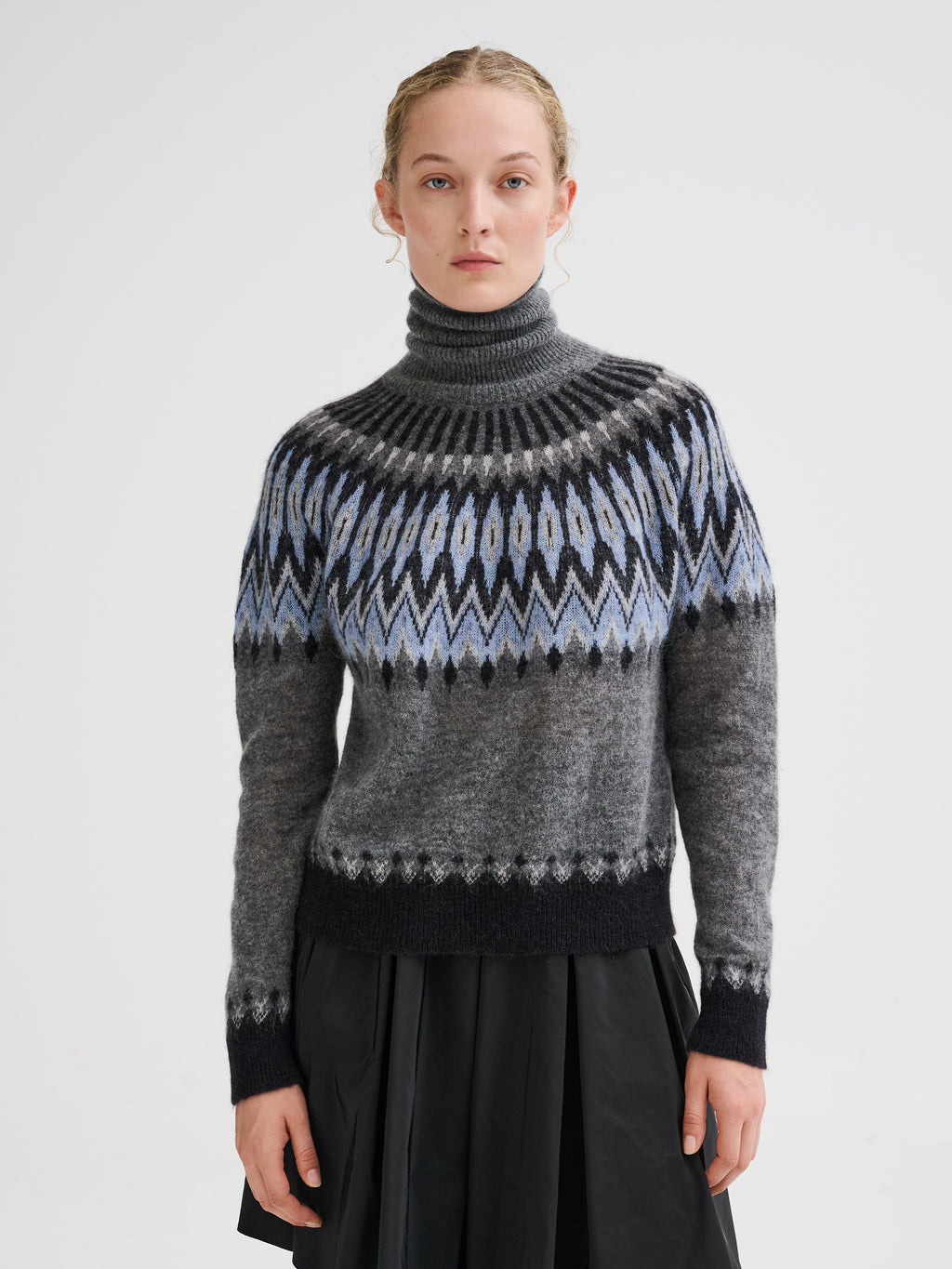 Dolcevita con jacquard nordico
