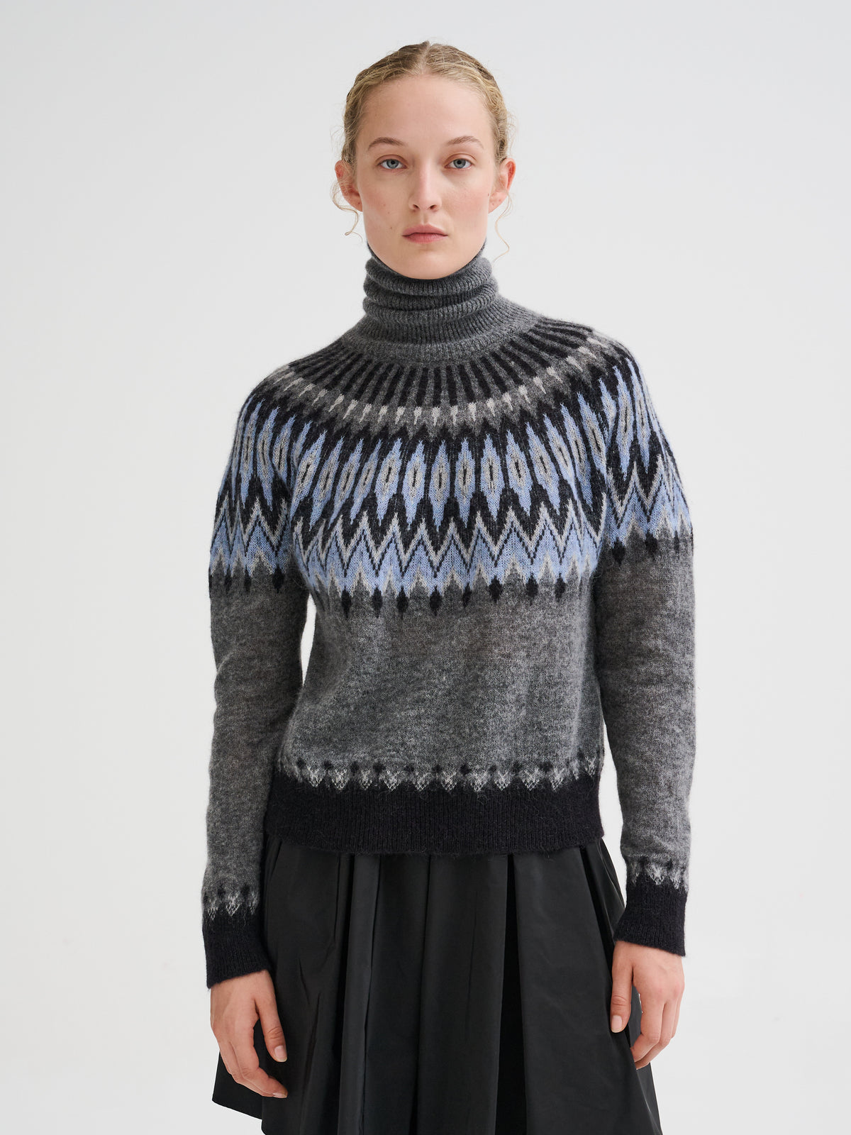 Dolcevita con jacquard nordico