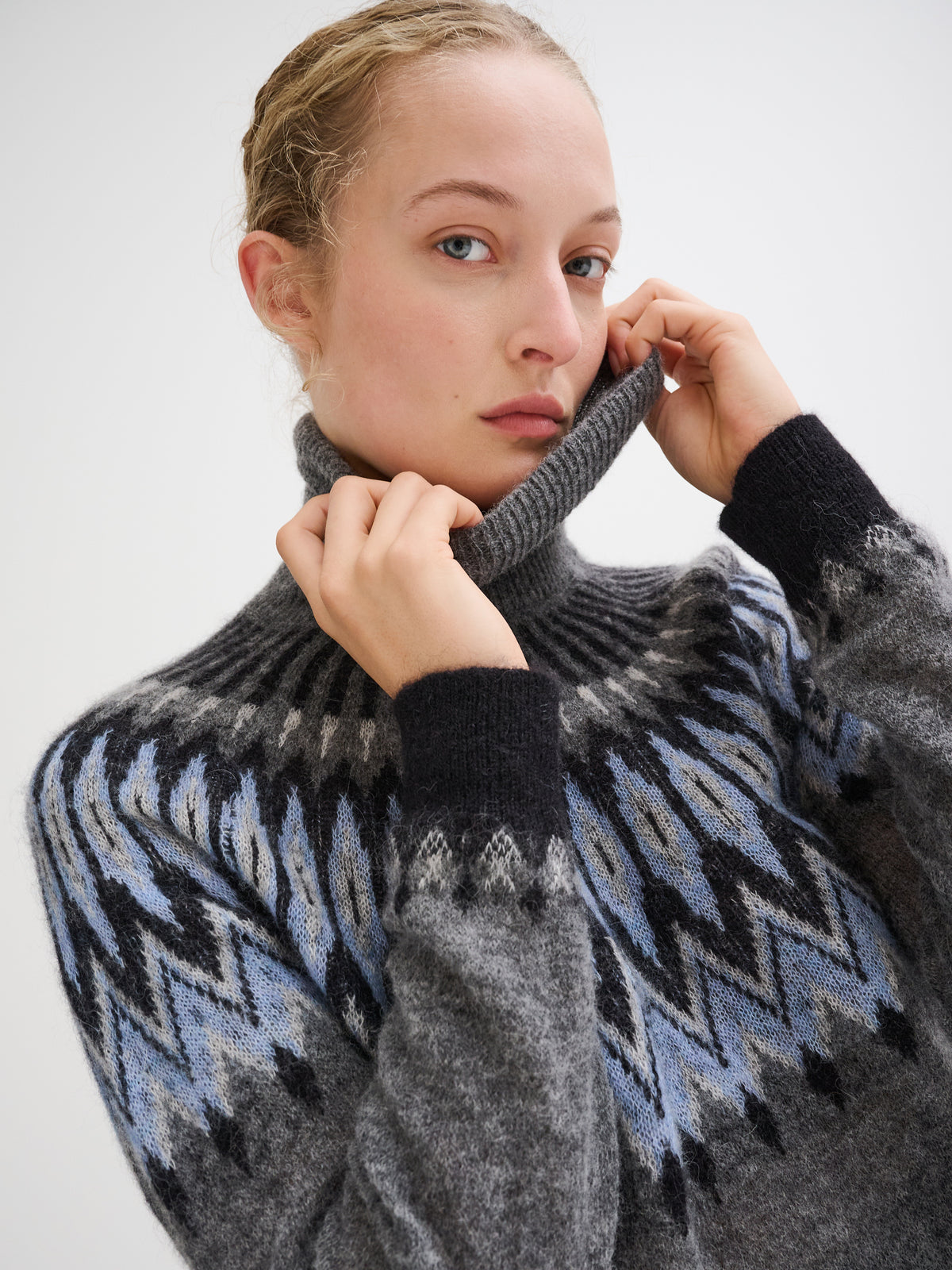 Dolcevita con jacquard nordico