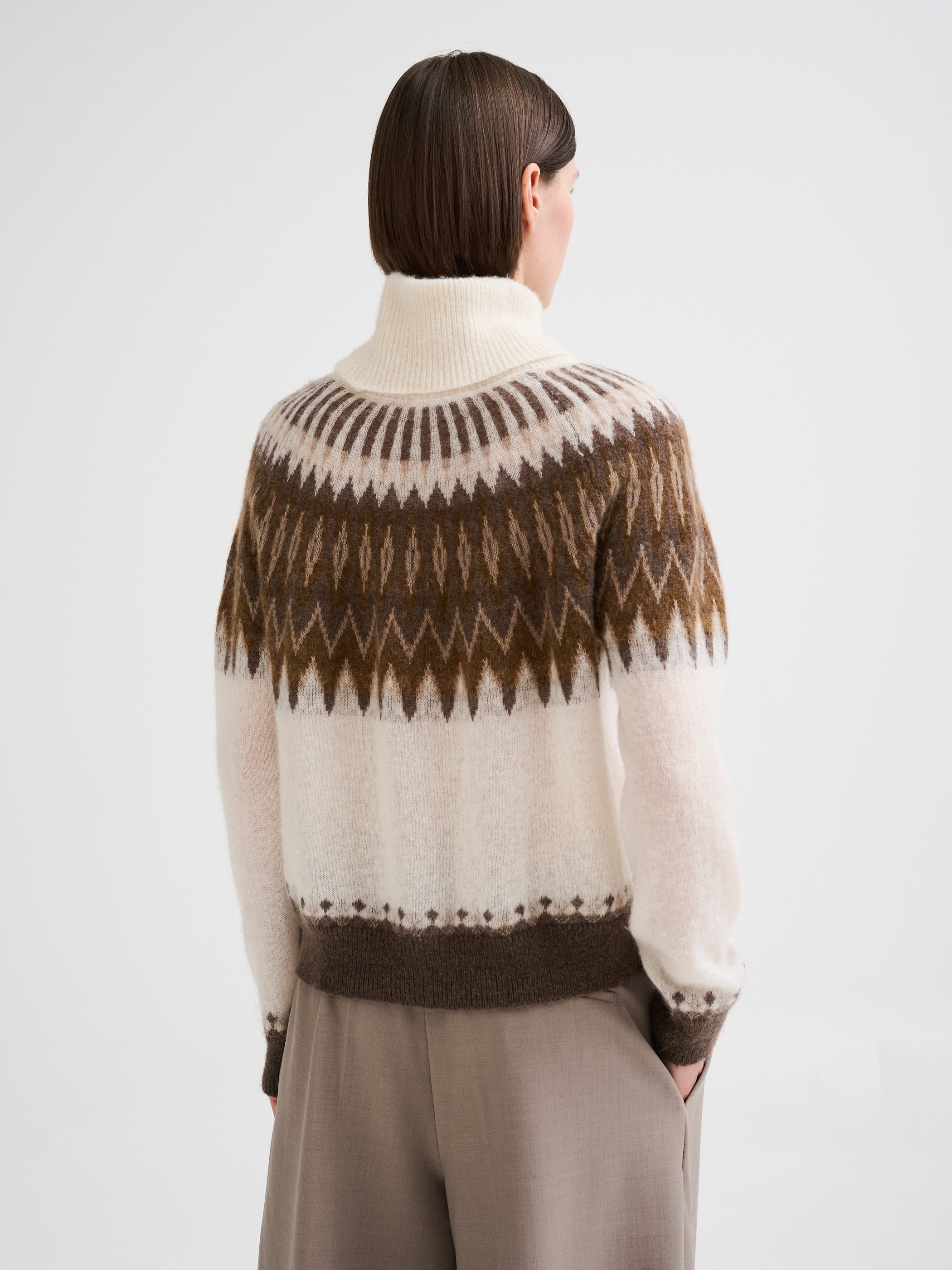 Dolcevita con jacquard nordico