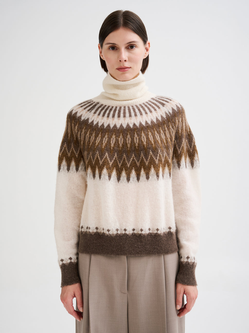 Dolcevita con jacquard nordico