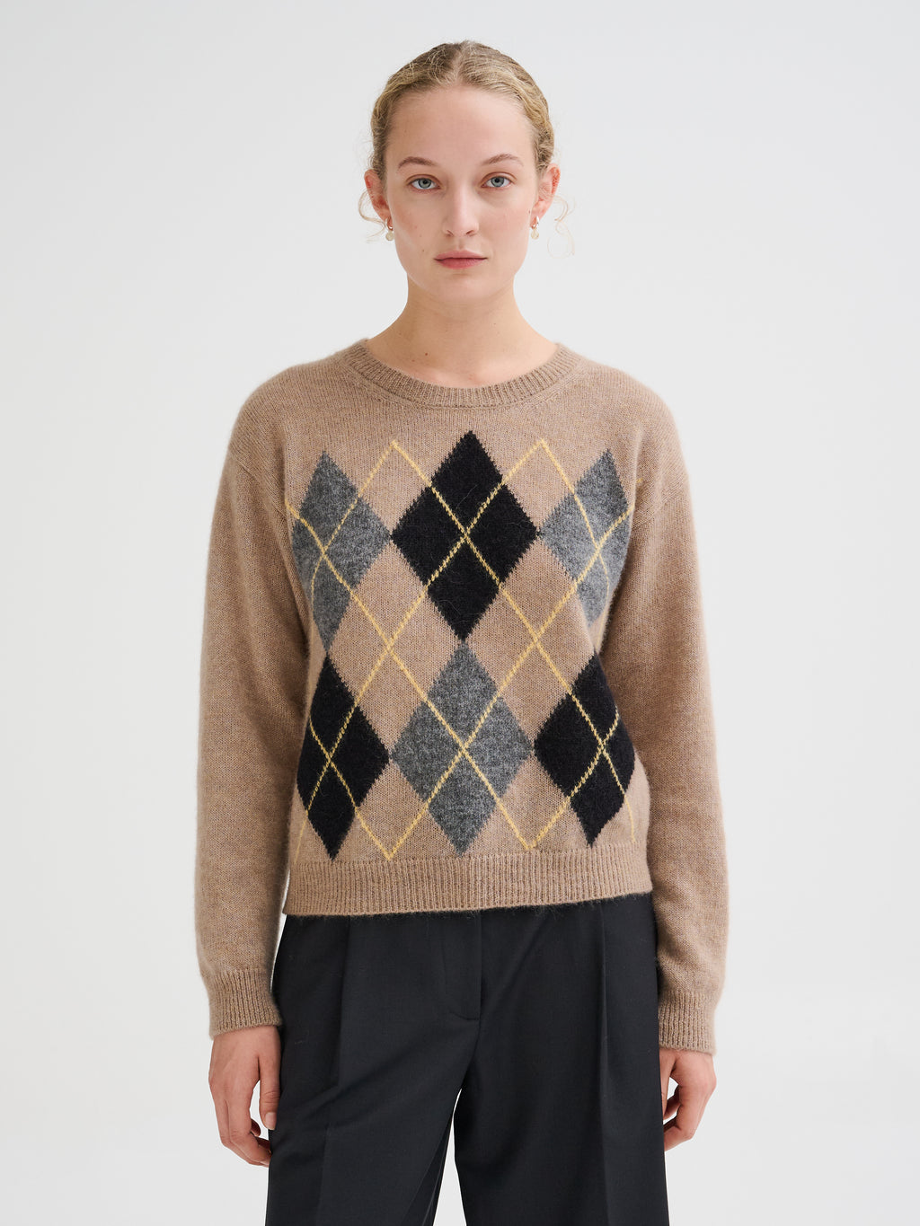 Maglia con motivo Argyle
