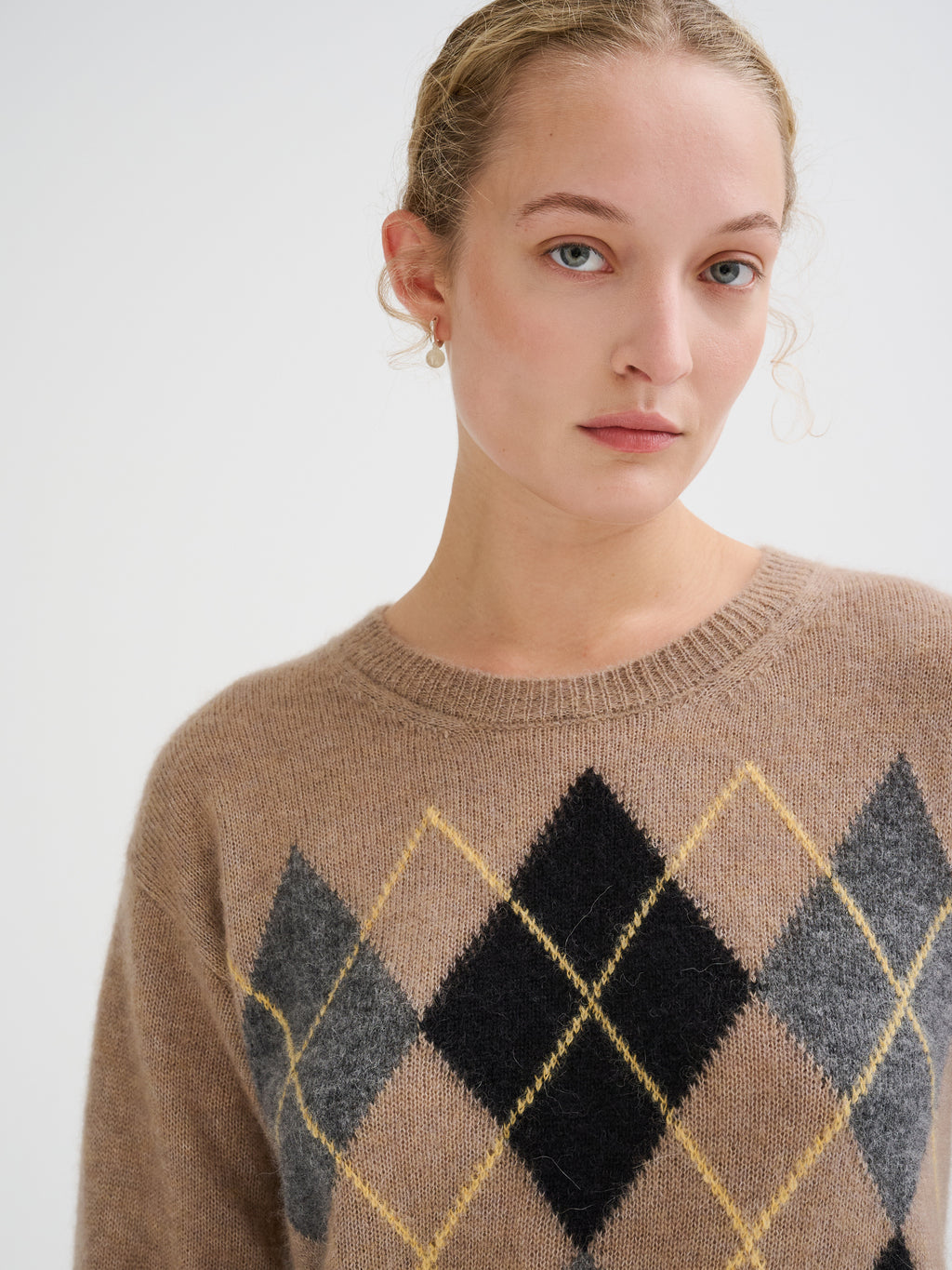 Maglia con motivo Argyle