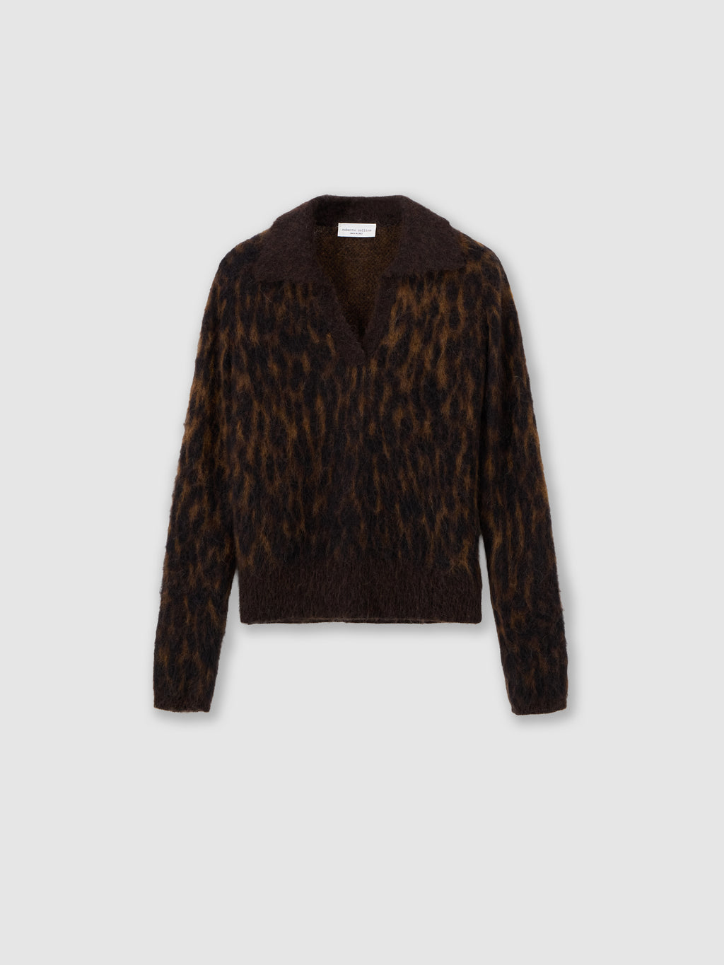 Polo con jacquard animalier