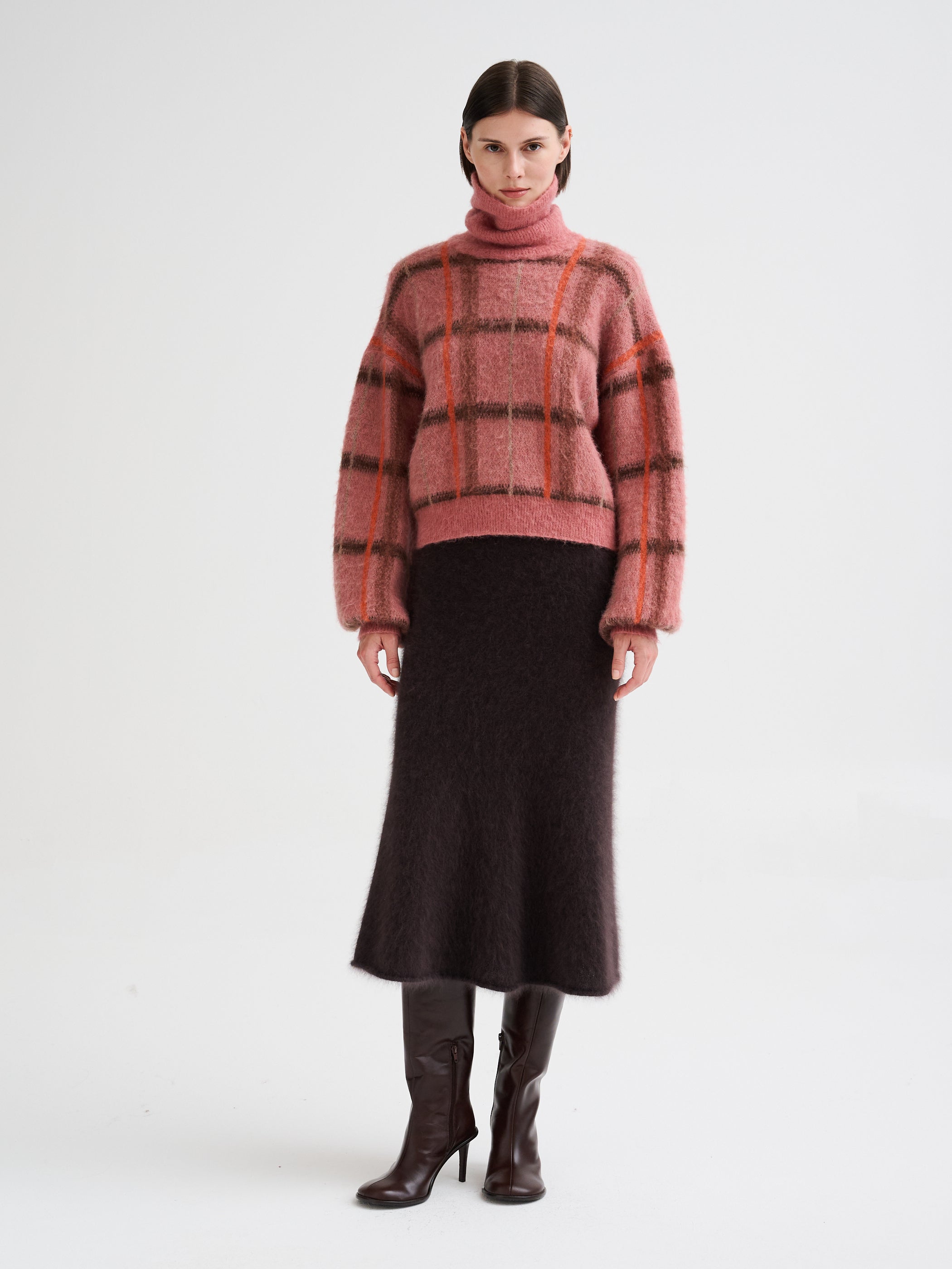Dolcevita con jacquard geometrico