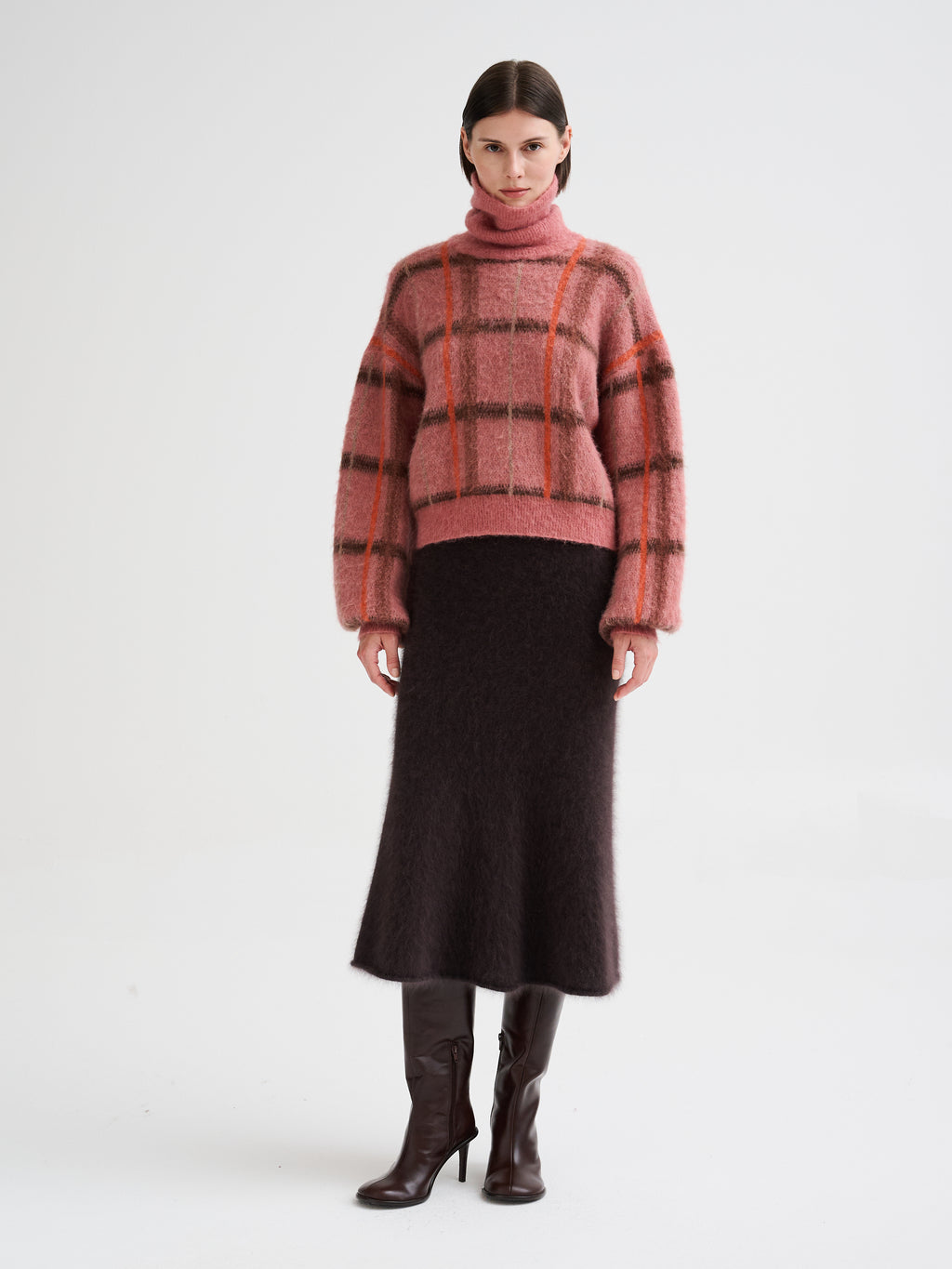 Dolcevita con jacquard geometrico