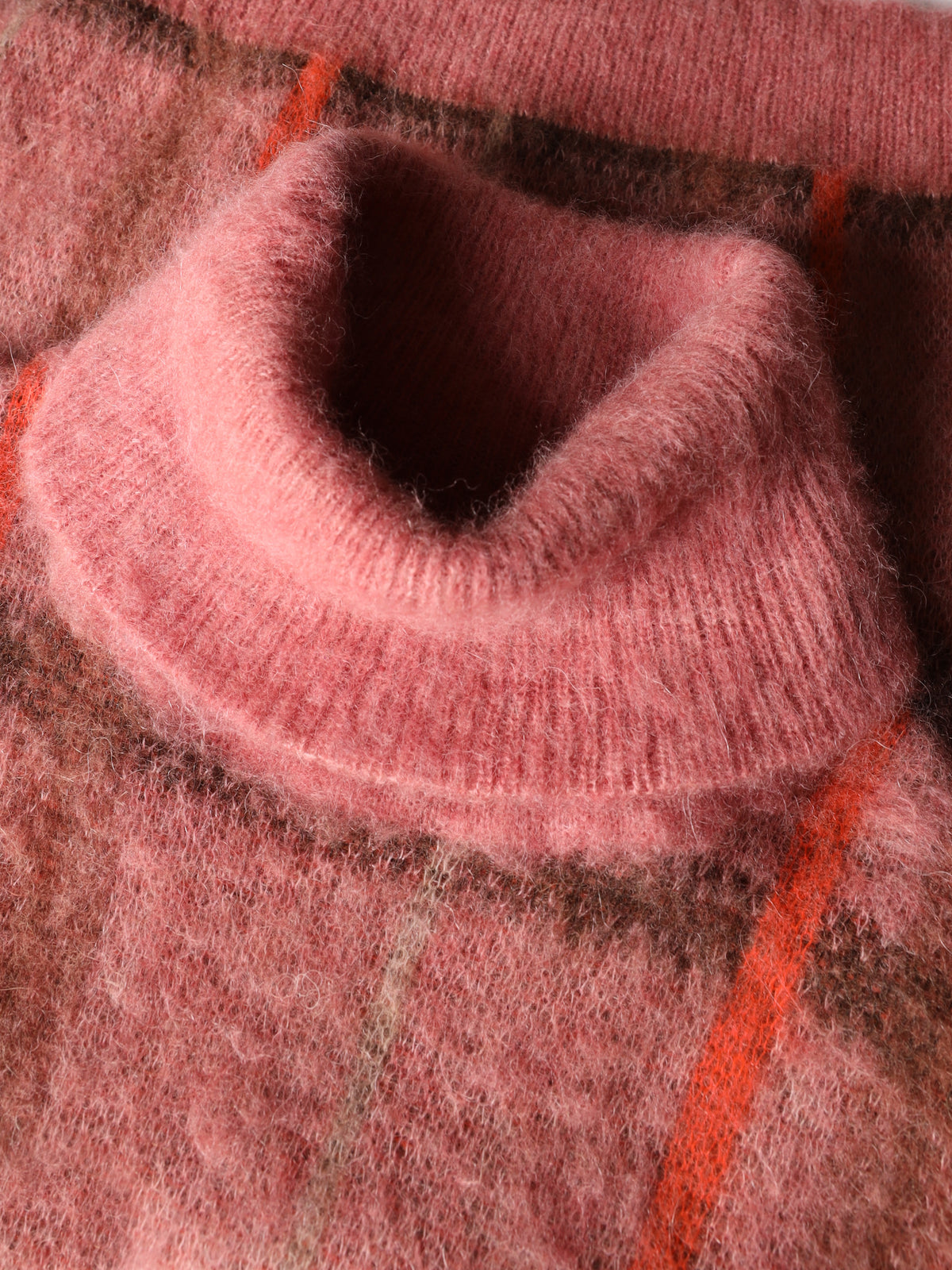 Dolcevita con jacquard geometrico