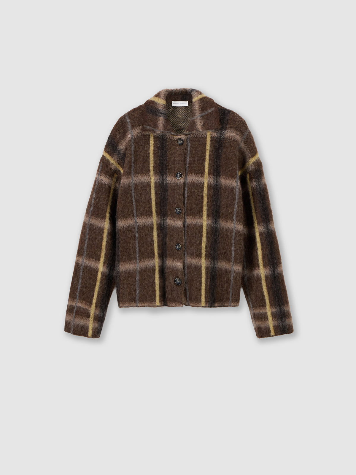Overshirt con jacquard geometrico