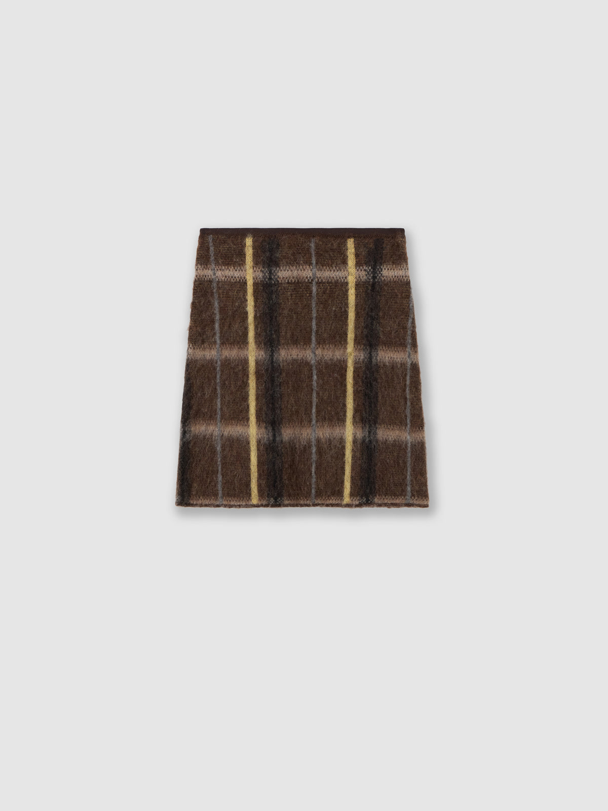Minigonna con jacquard geometrico