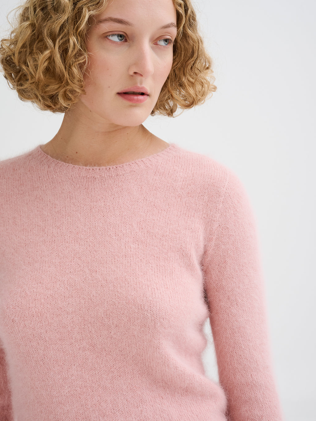 Maglia in angora con maniche 3/4