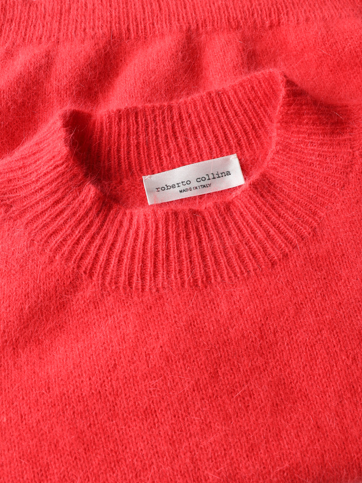 Maglia in angora a maniche corte