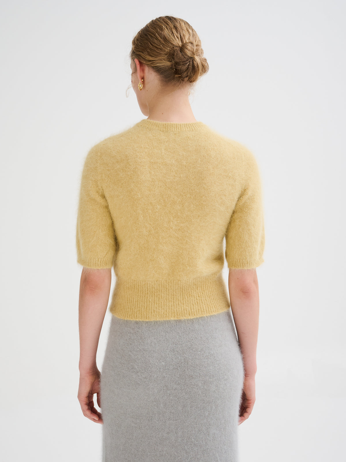 Mini cardigan in angora