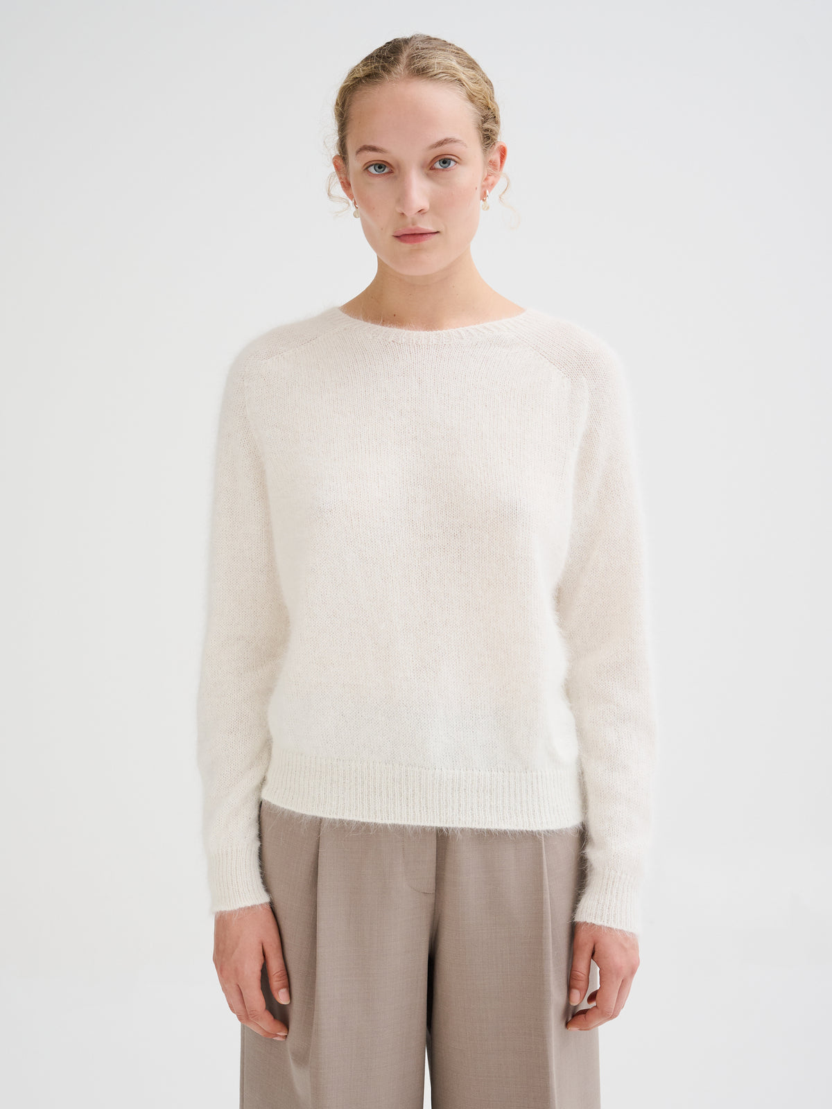 Maglia oversize in angora