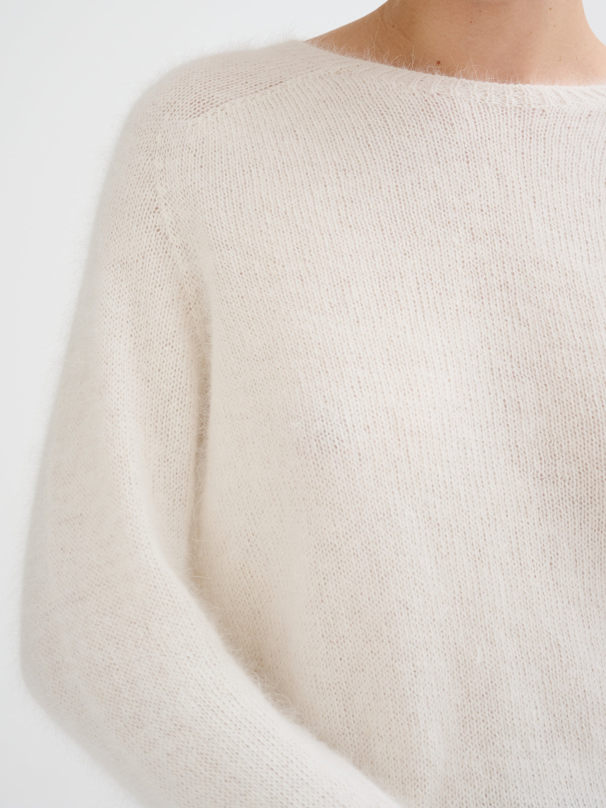 Maglia oversize in angora