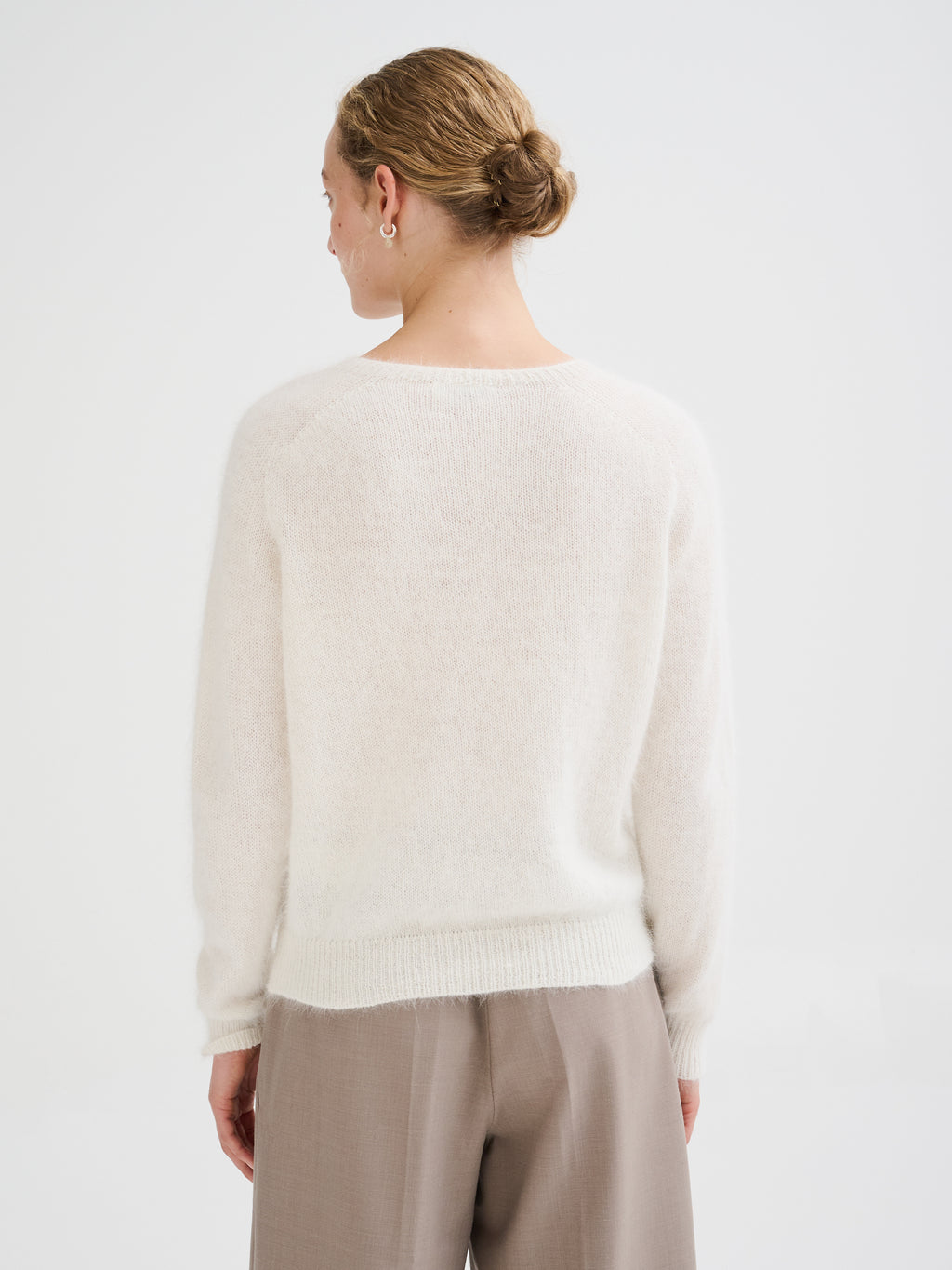 Maglia oversize in angora