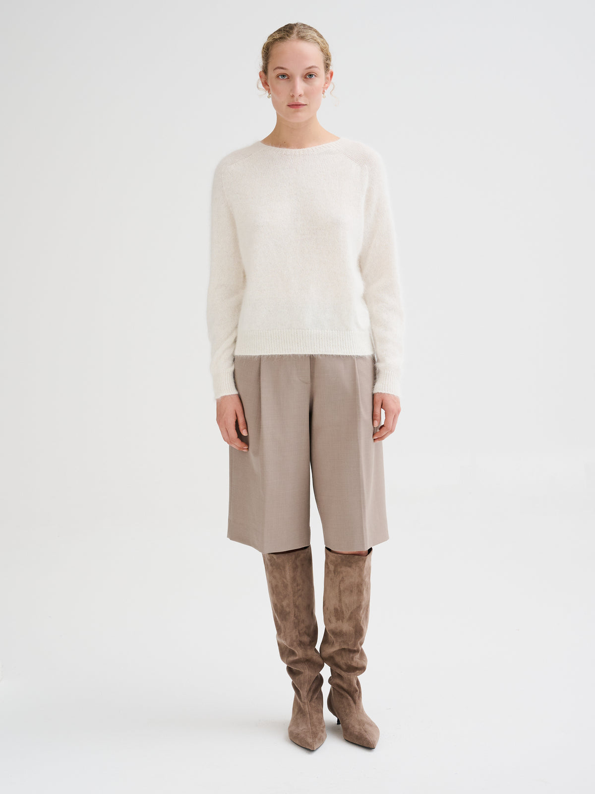 Maglia oversize in angora