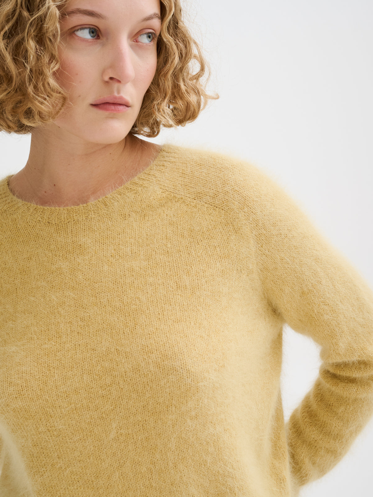 Maglia oversize in angora