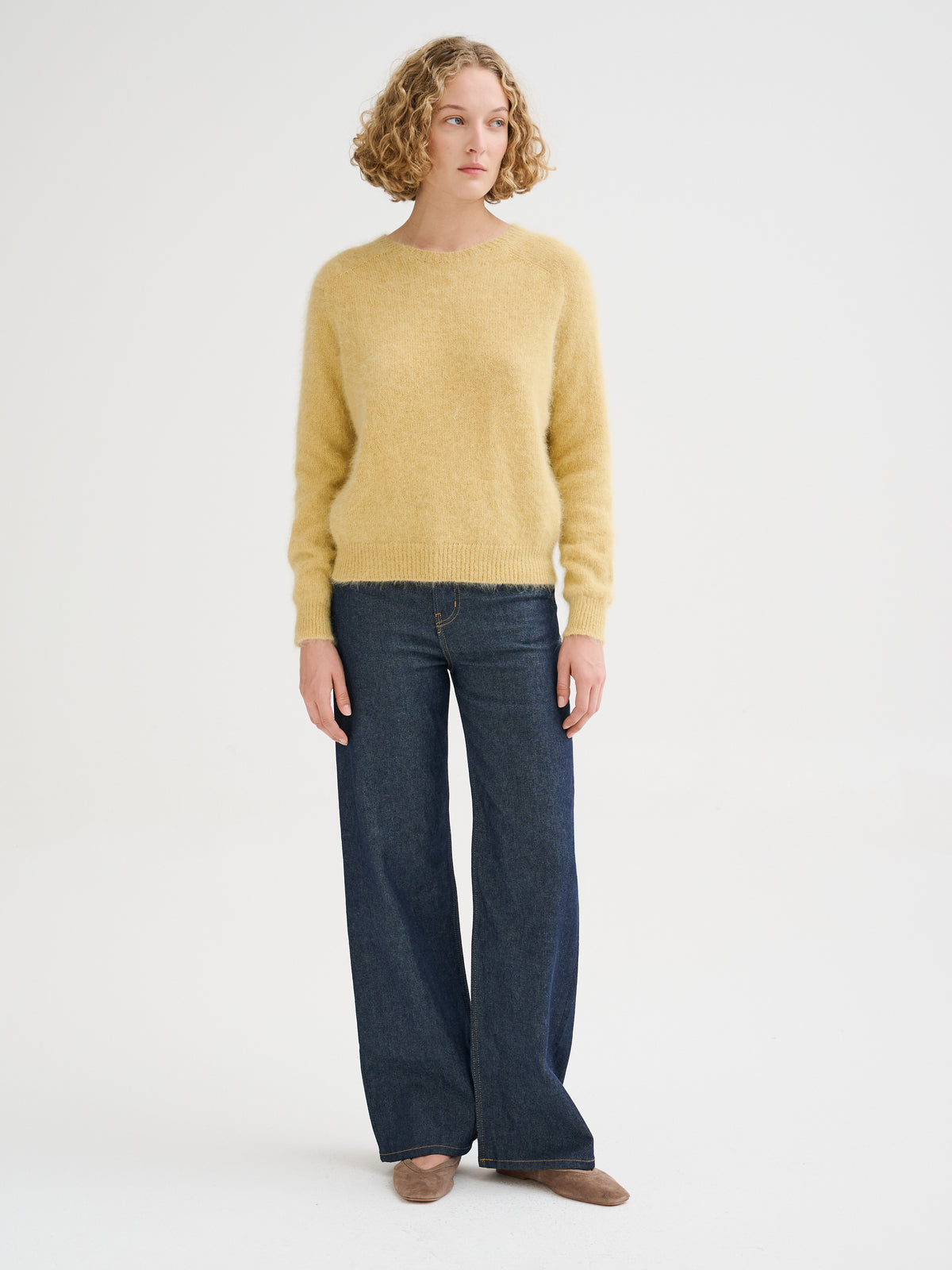 Maglia oversize in angora