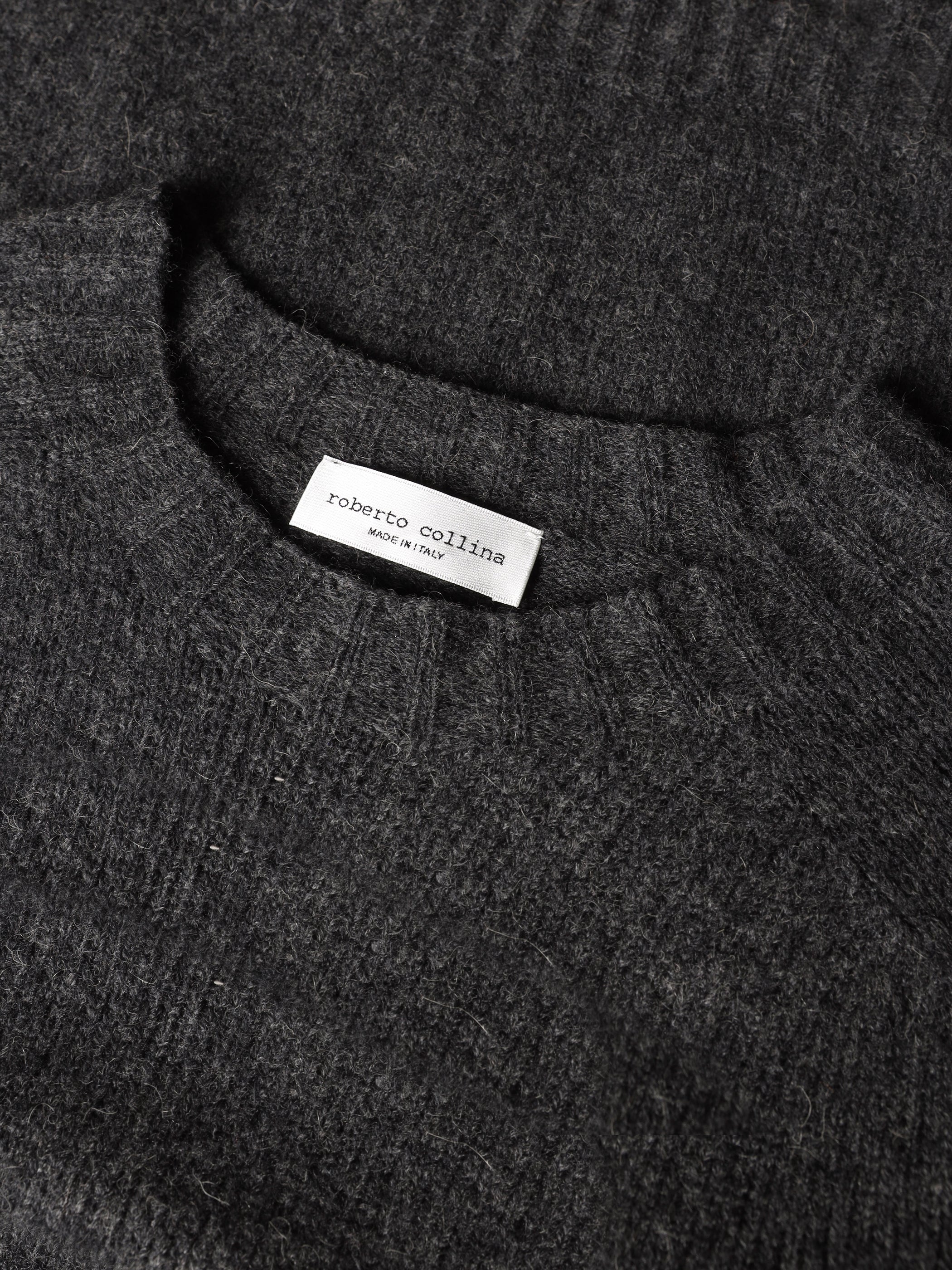 Maglia in lana e cammello con maniche 3/4