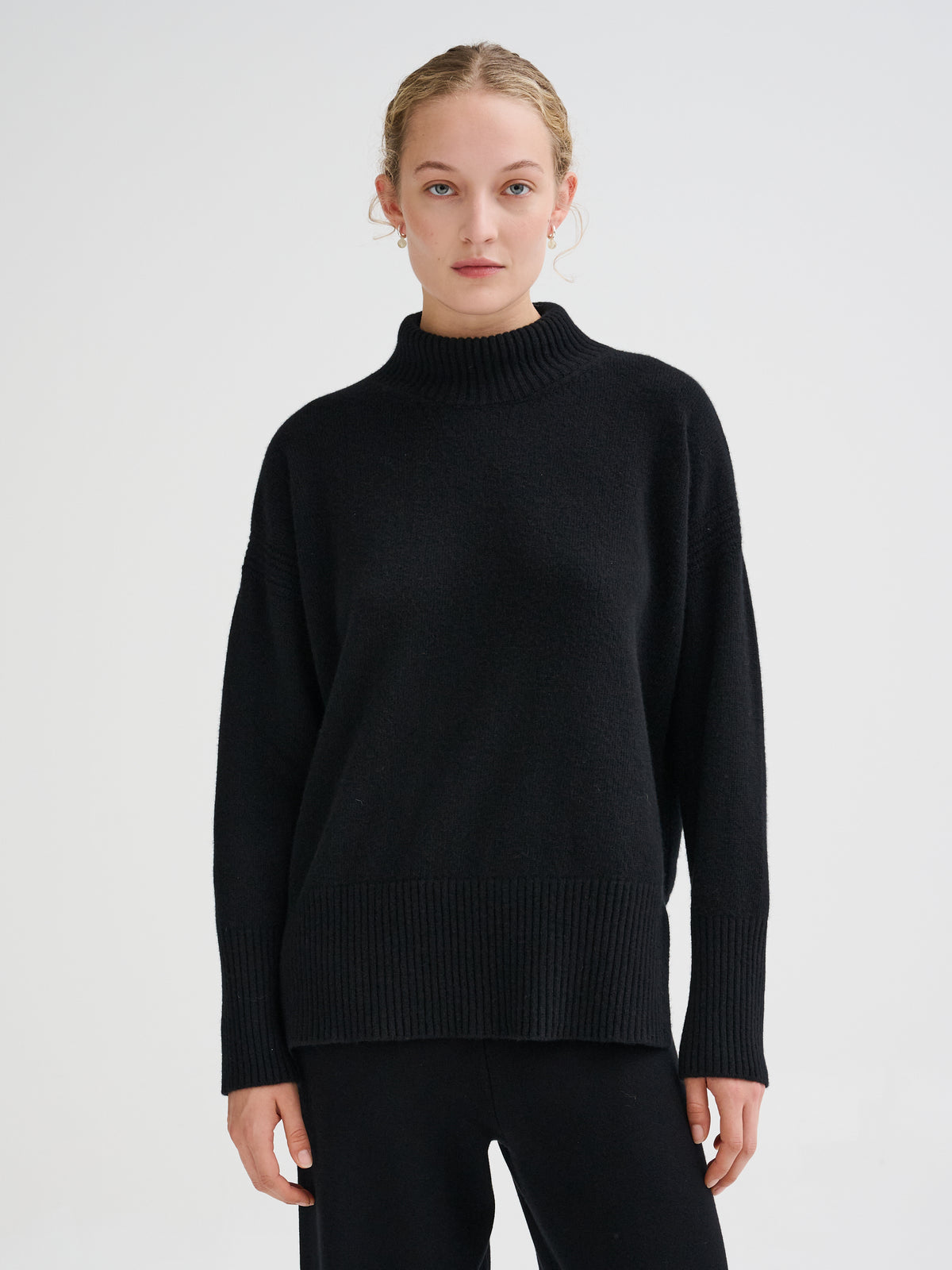Dolcevita oversize in lana merino e cashmere