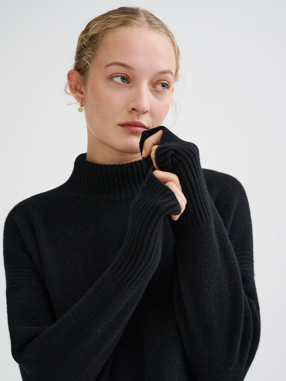 Dolcevita oversize in lana merino e cashmere