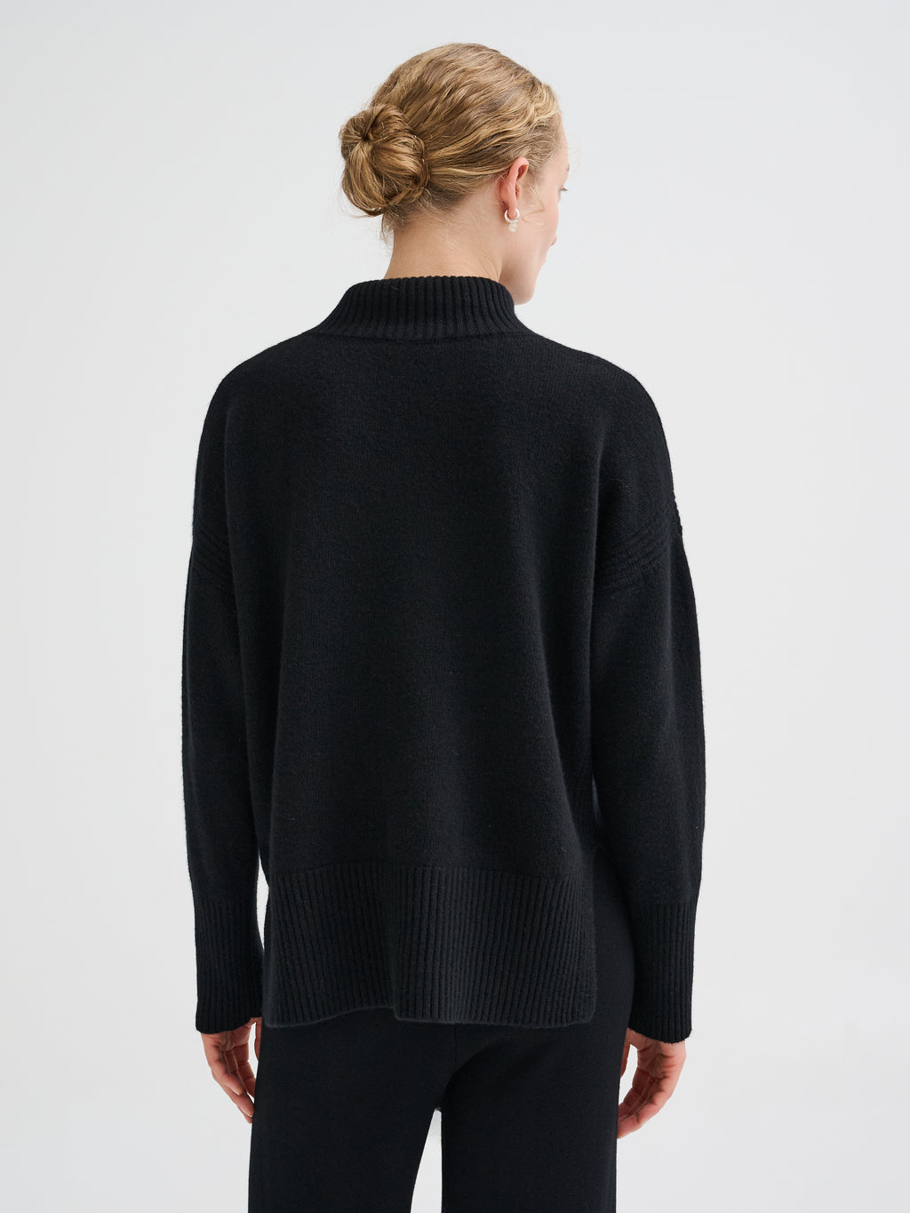 Dolcevita oversize in lana merino e cashmere