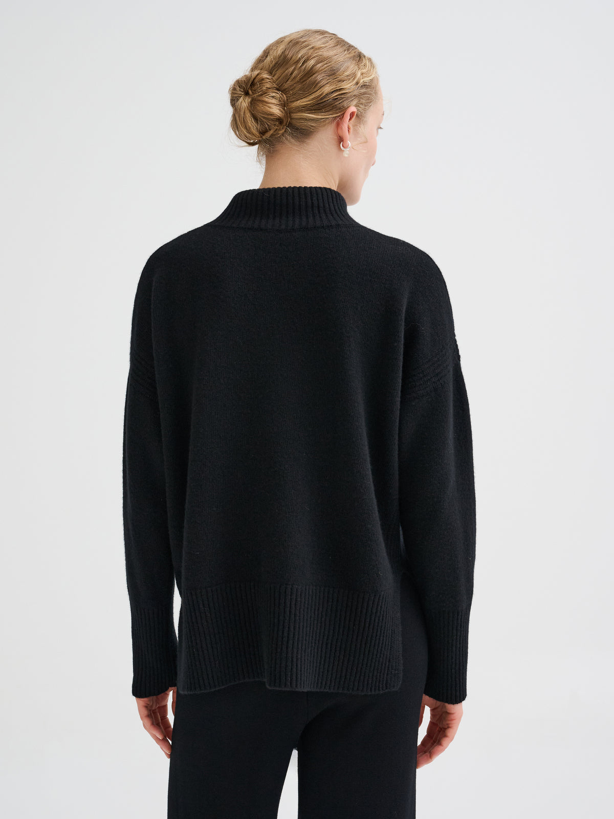 Dolcevita oversize in lana merino e cashmere