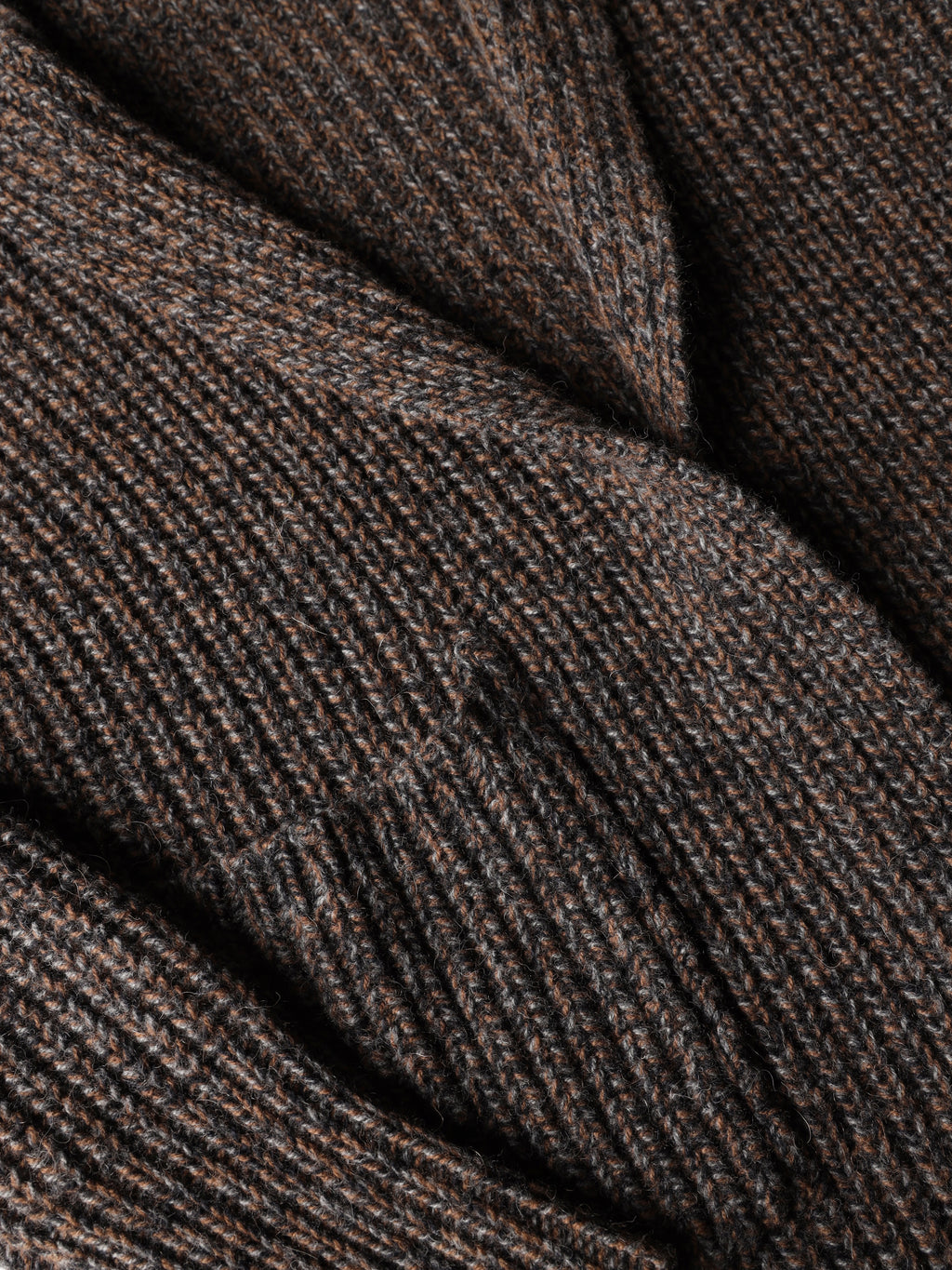 Cardigan mouliné con cappuccio e cintura