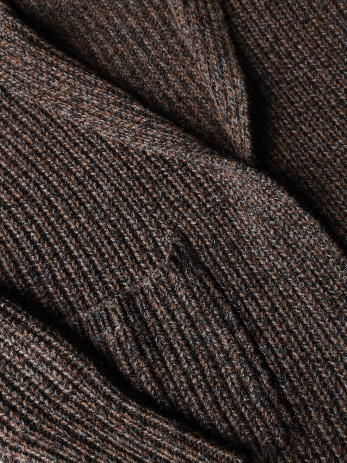 Cardigan mouliné con cappuccio e cintura