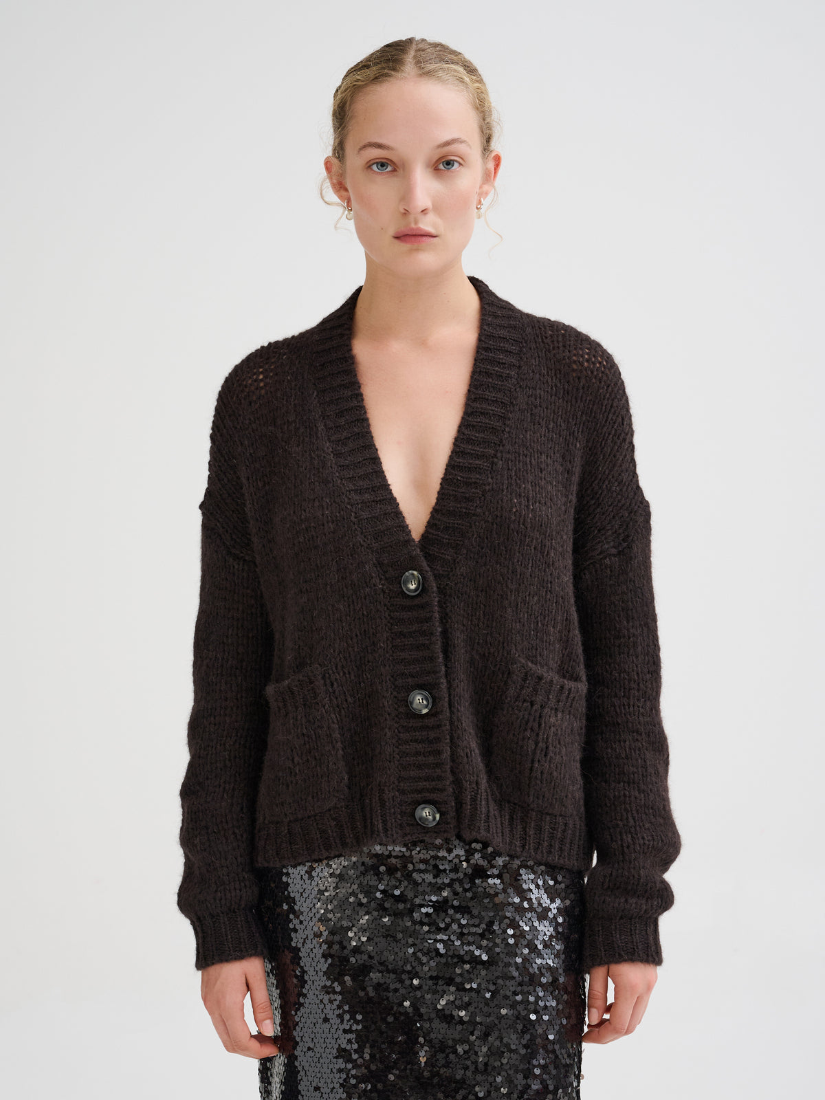 Cardigan in baby alpaca
