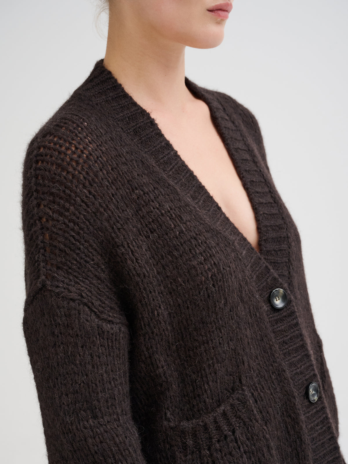 Cardigan in baby alpaca