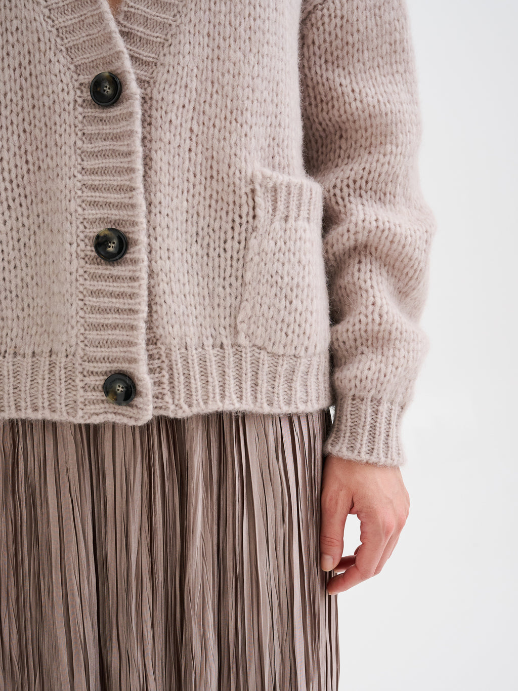 Cardigan in baby alpaca