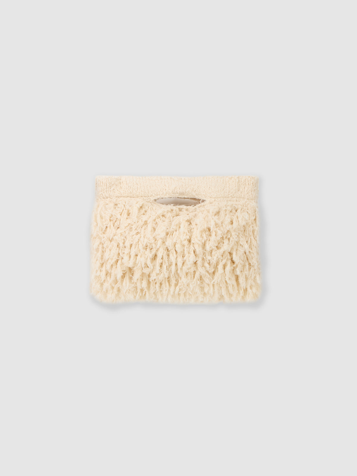 Pochette in punto pelliccia