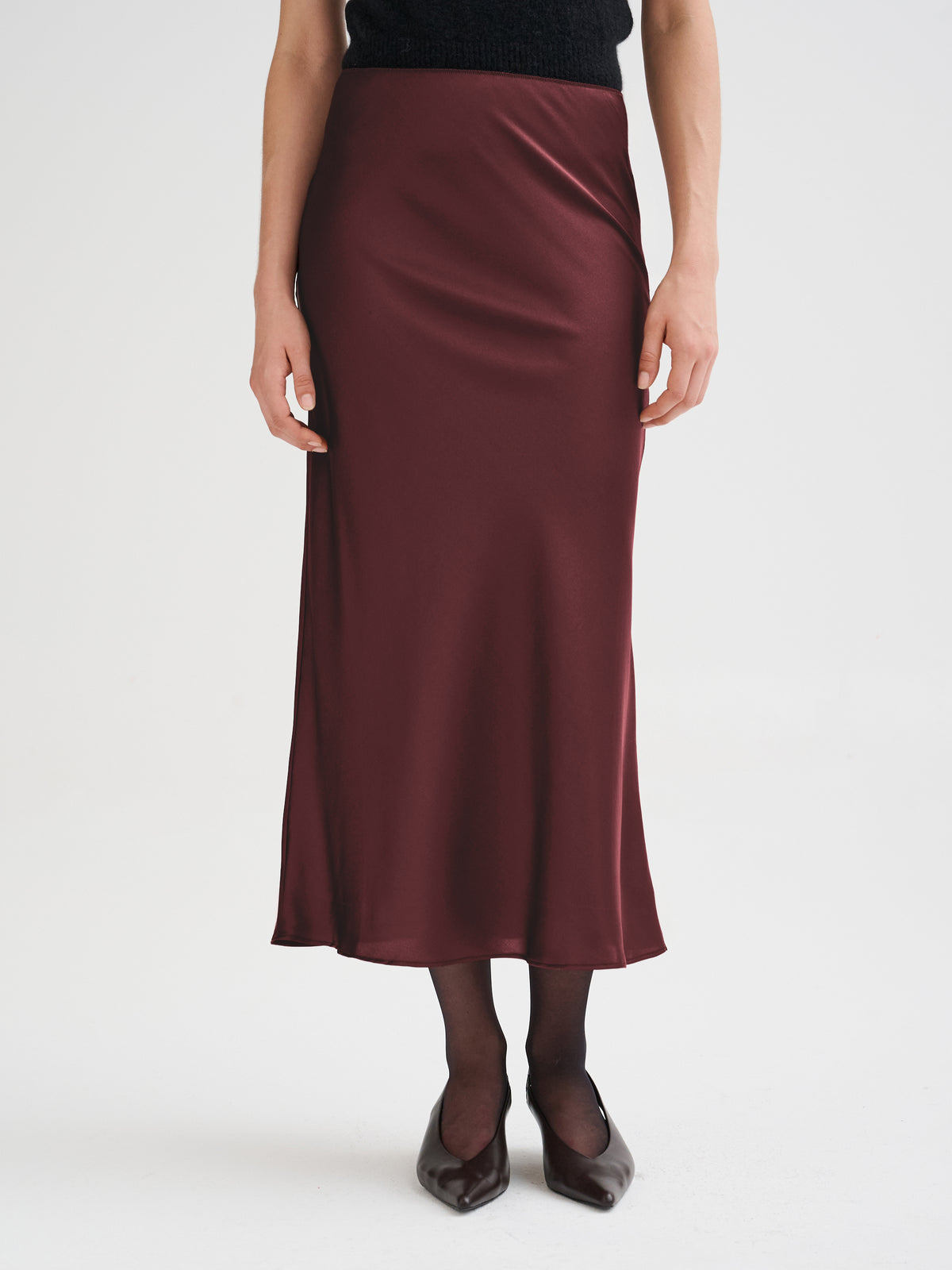 Gonna midi in seta