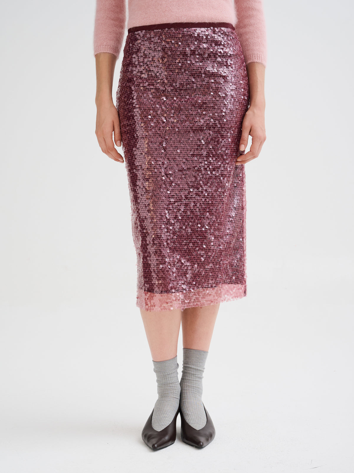 Gonna midi in paillettes