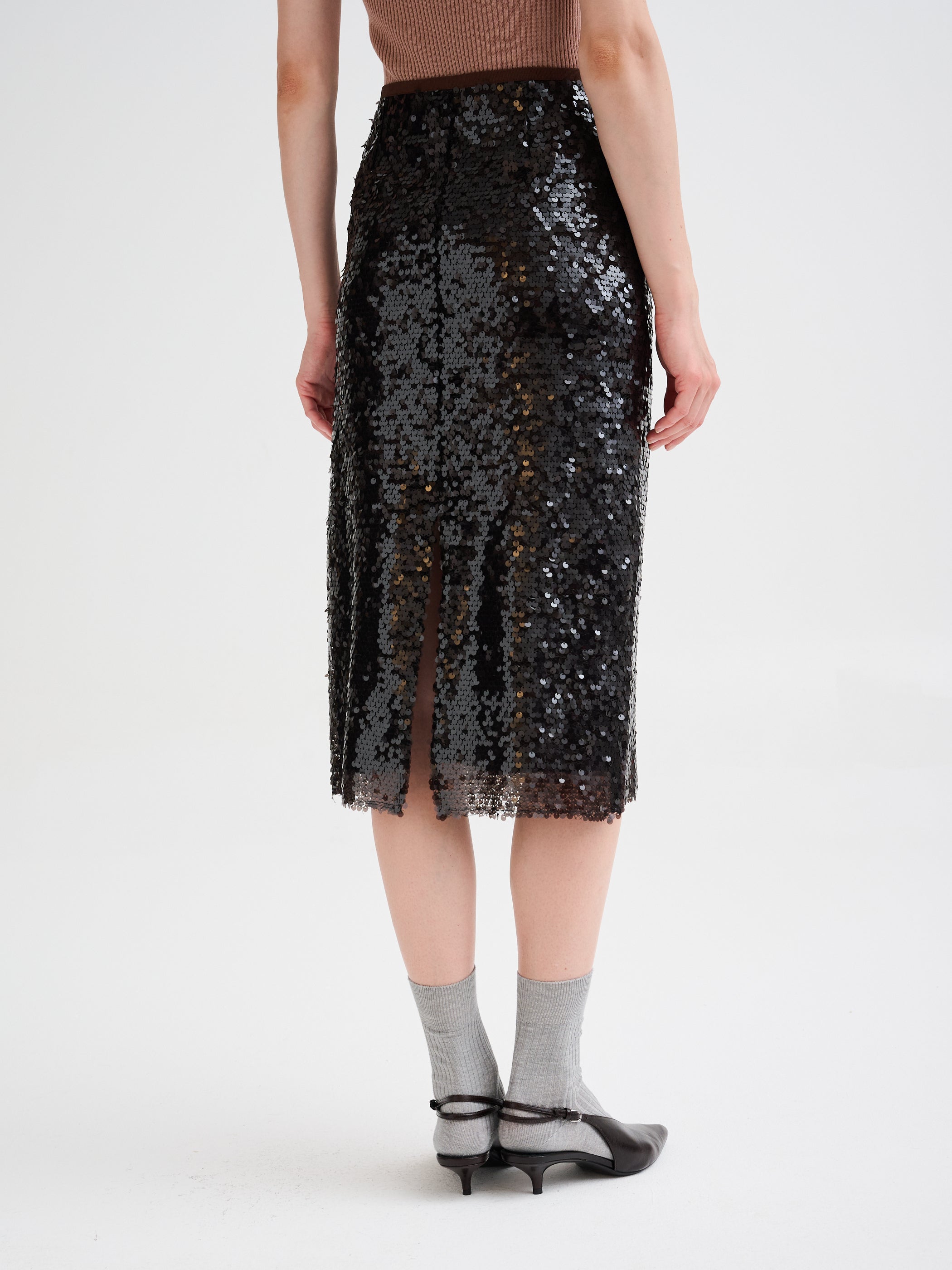 Gonna midi in paillettes