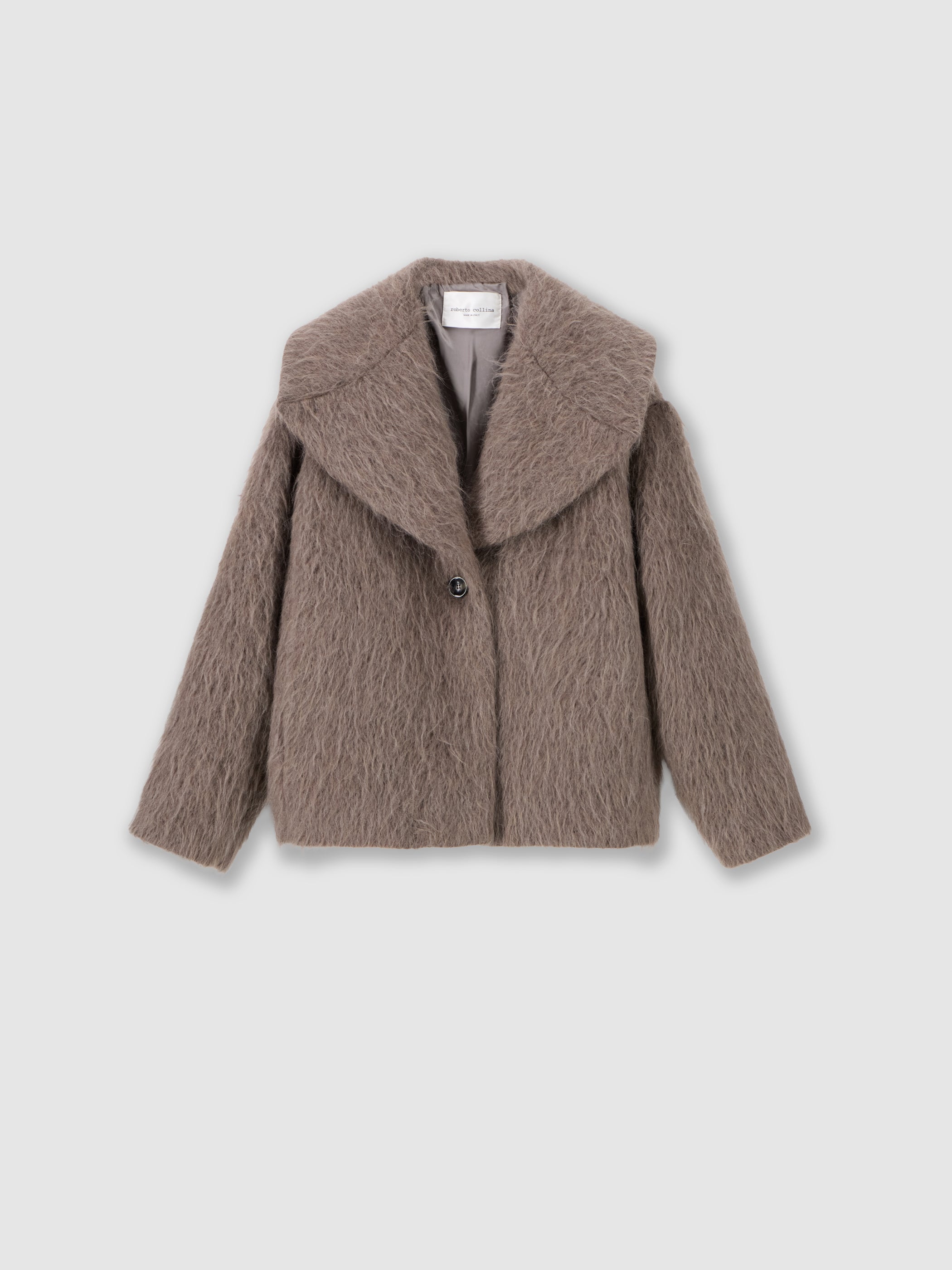 Caban in lana, alpaca e mohair