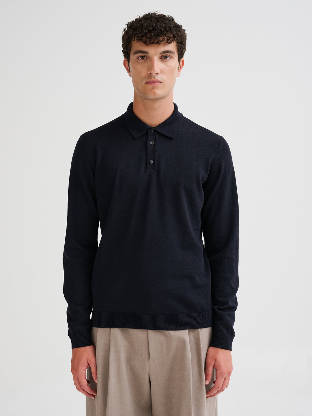 Polo in lana merino