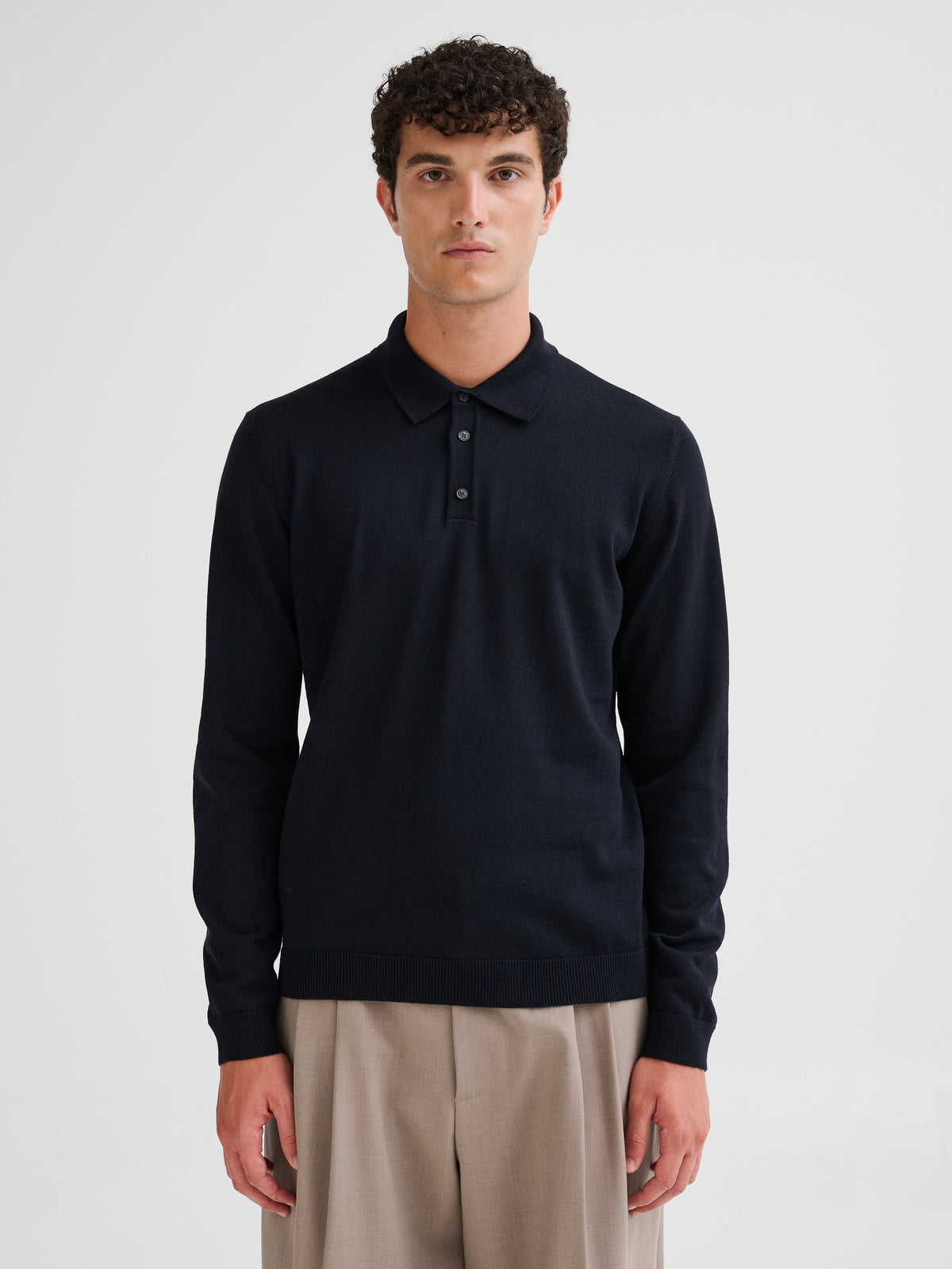 Polo in lana merino