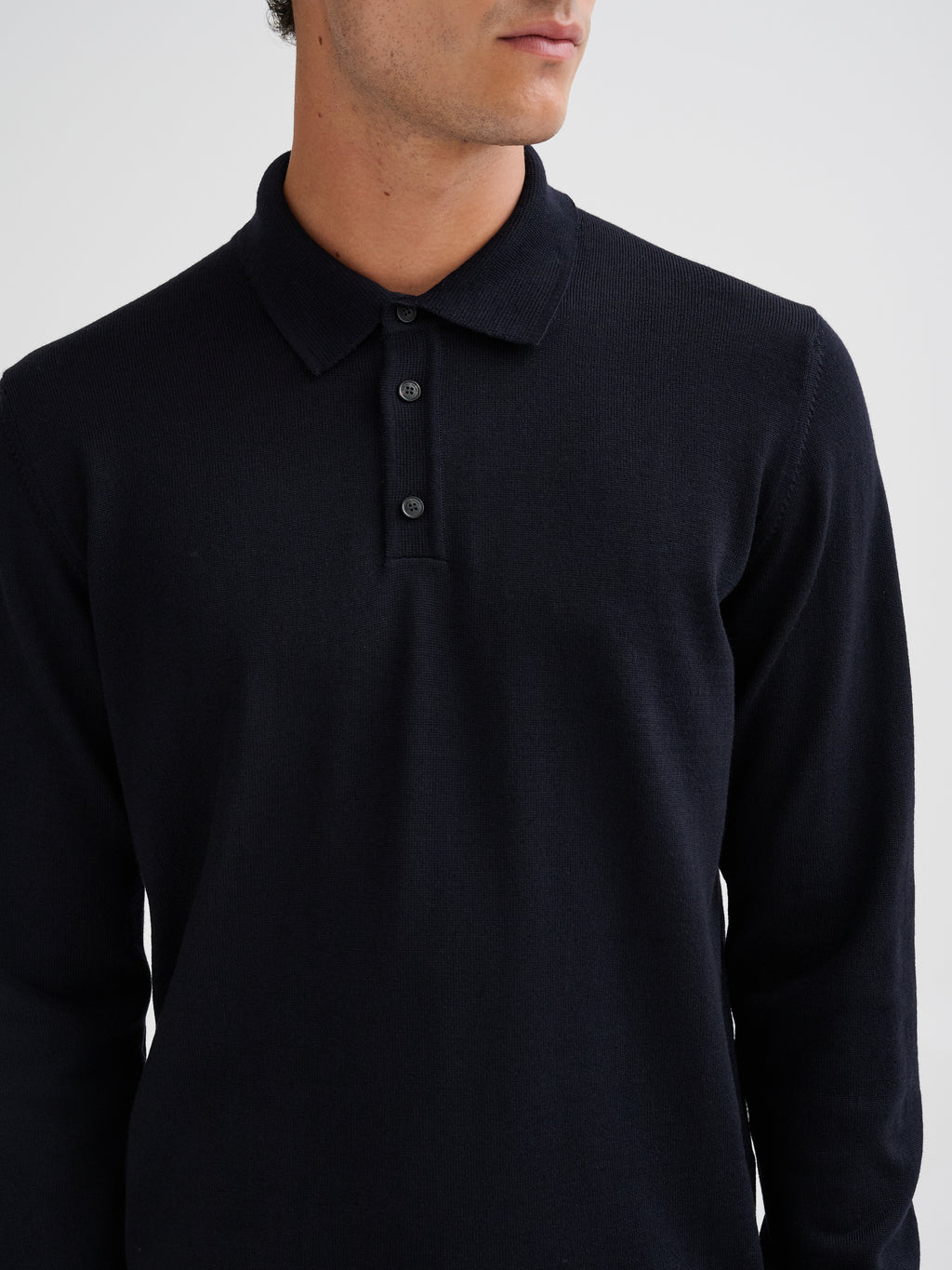 Polo in lana merino