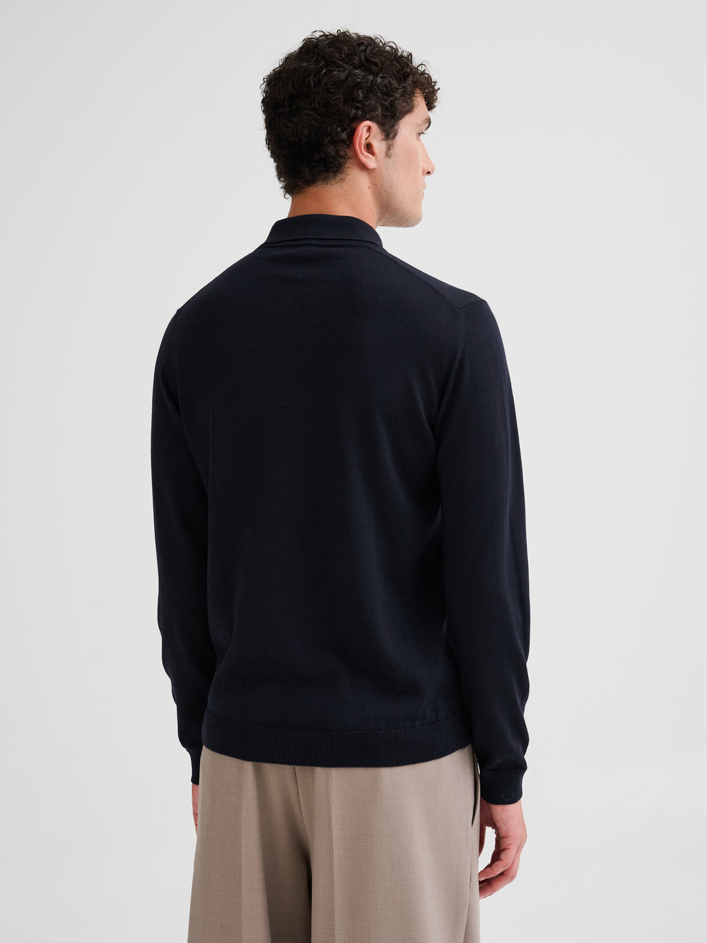 Polo in lana merino