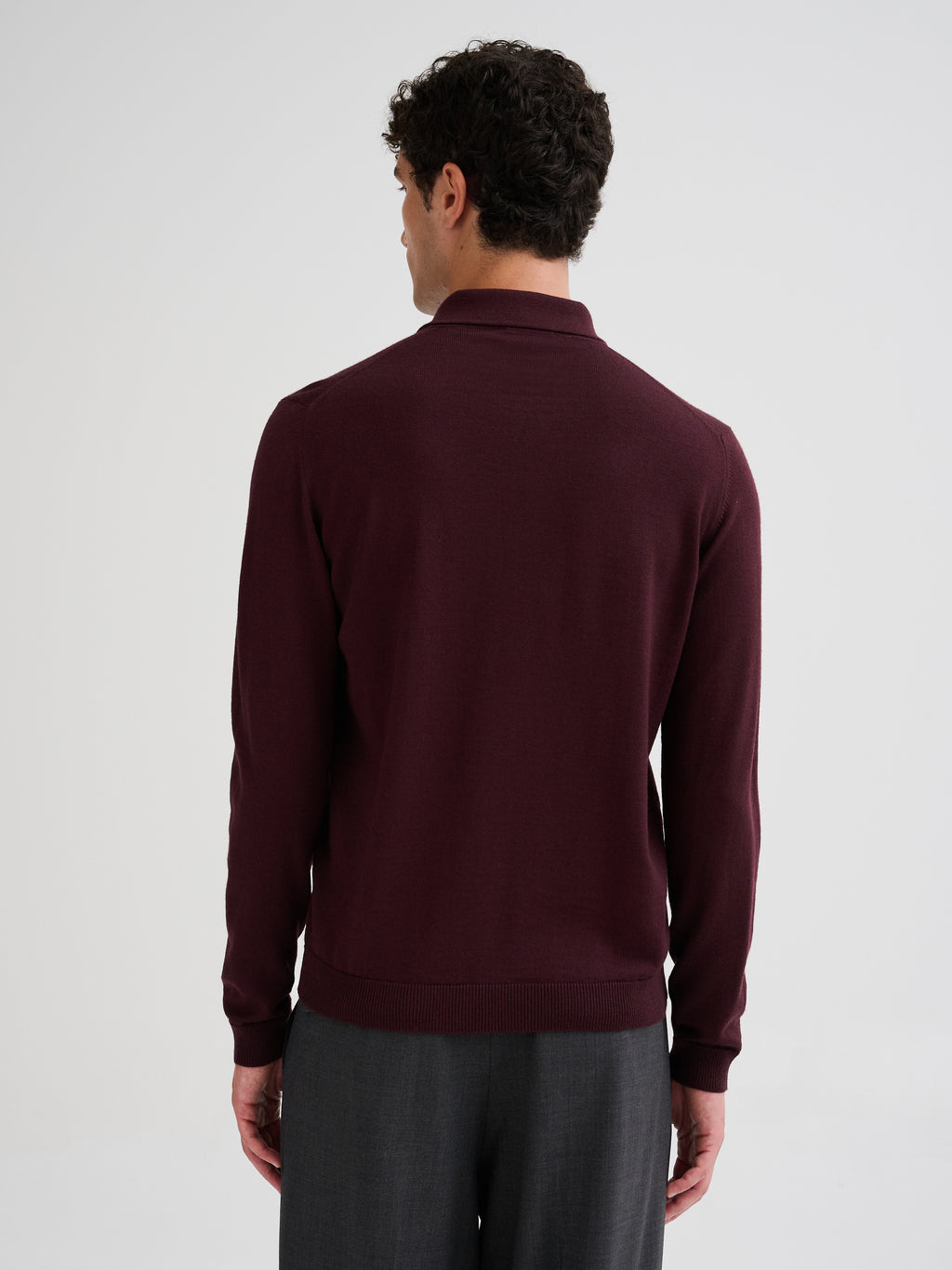 Polo in lana merino