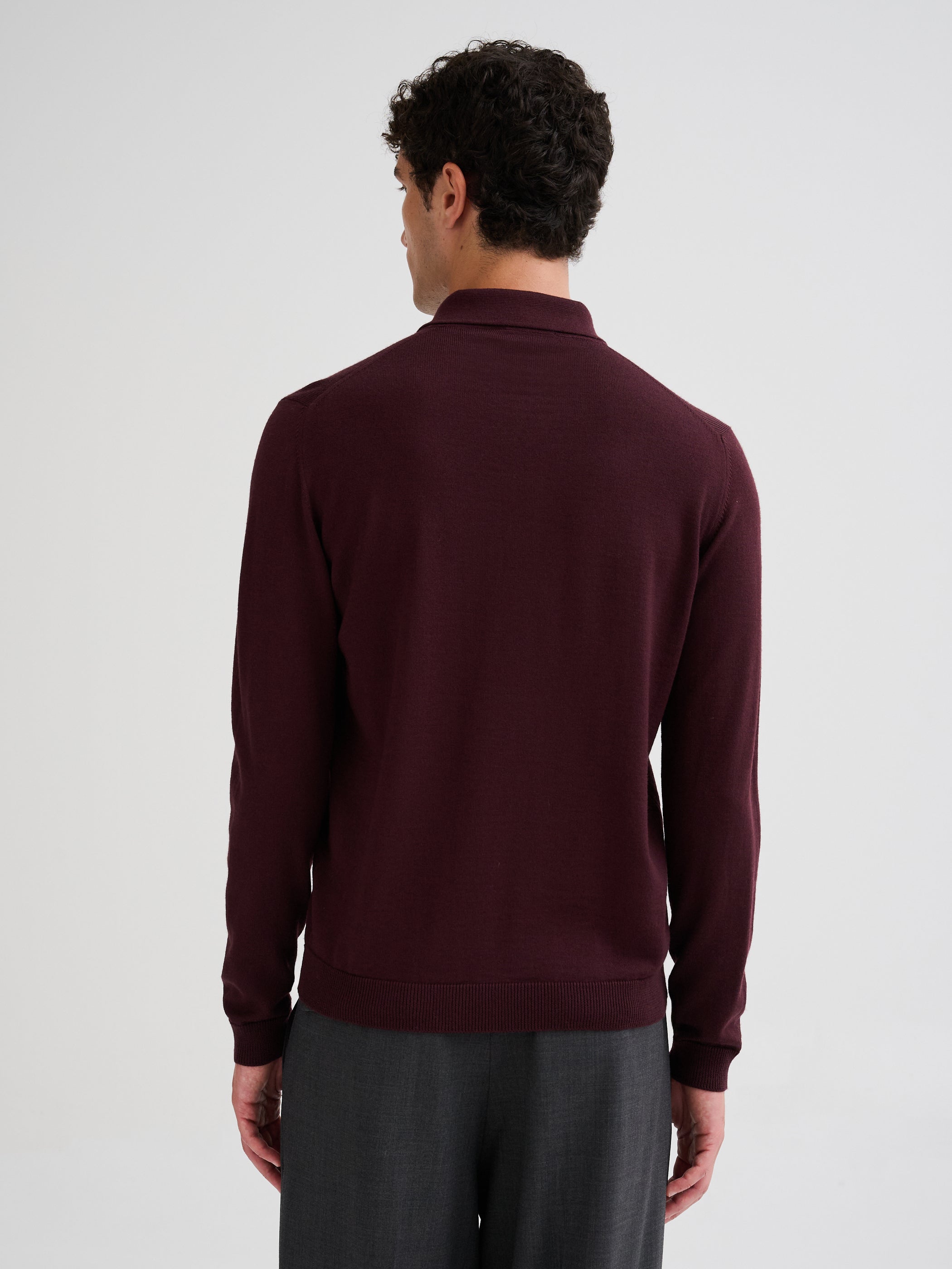 Polo in lana merino