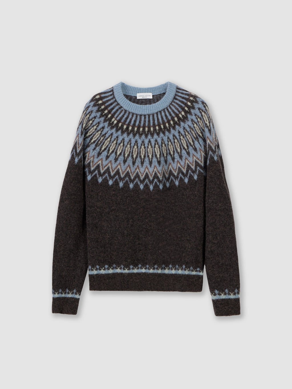 Maglia con jacquard nordico